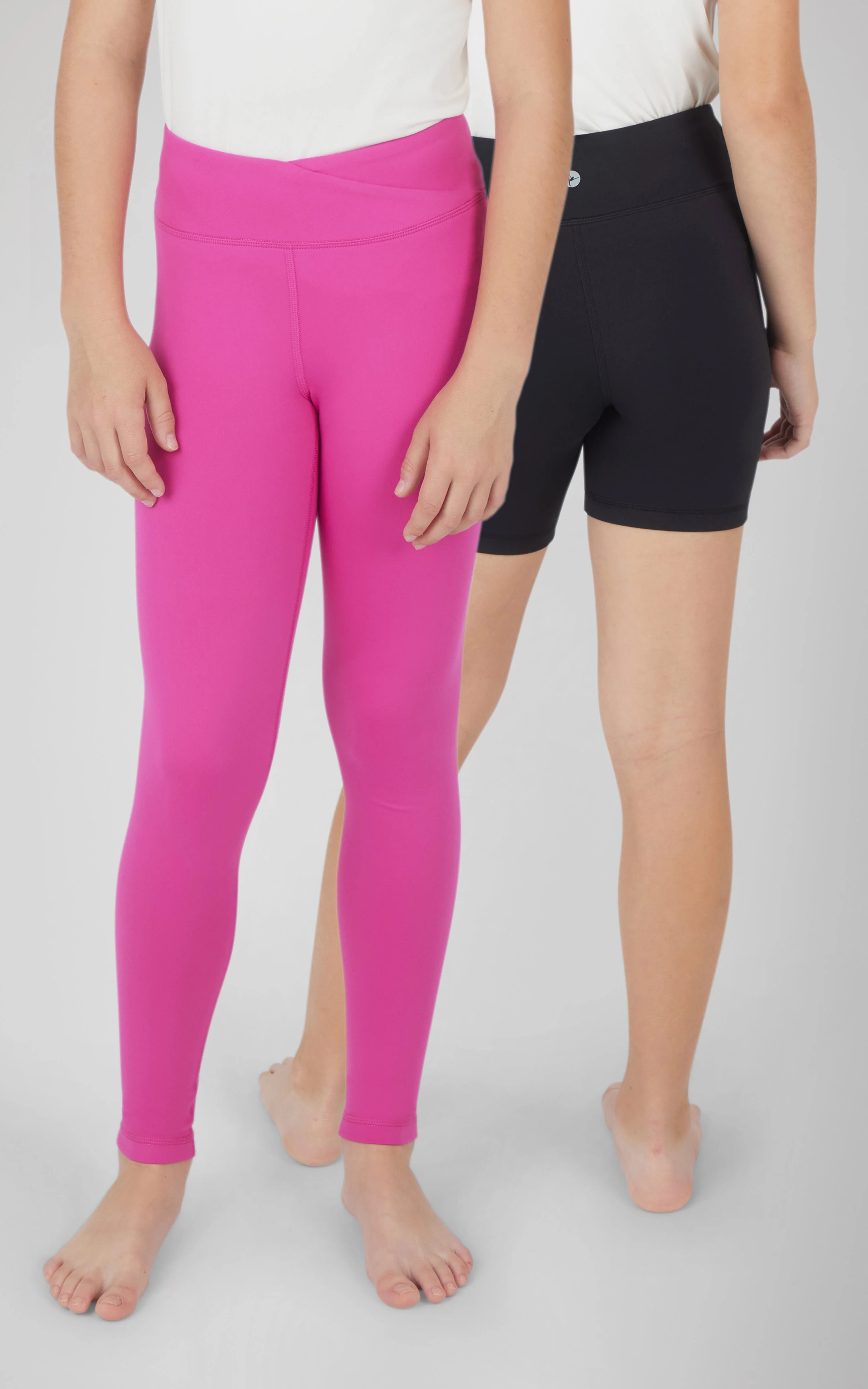 Girls 2 PK Lux Crossover Legging + 6" Bike Short - Image 16