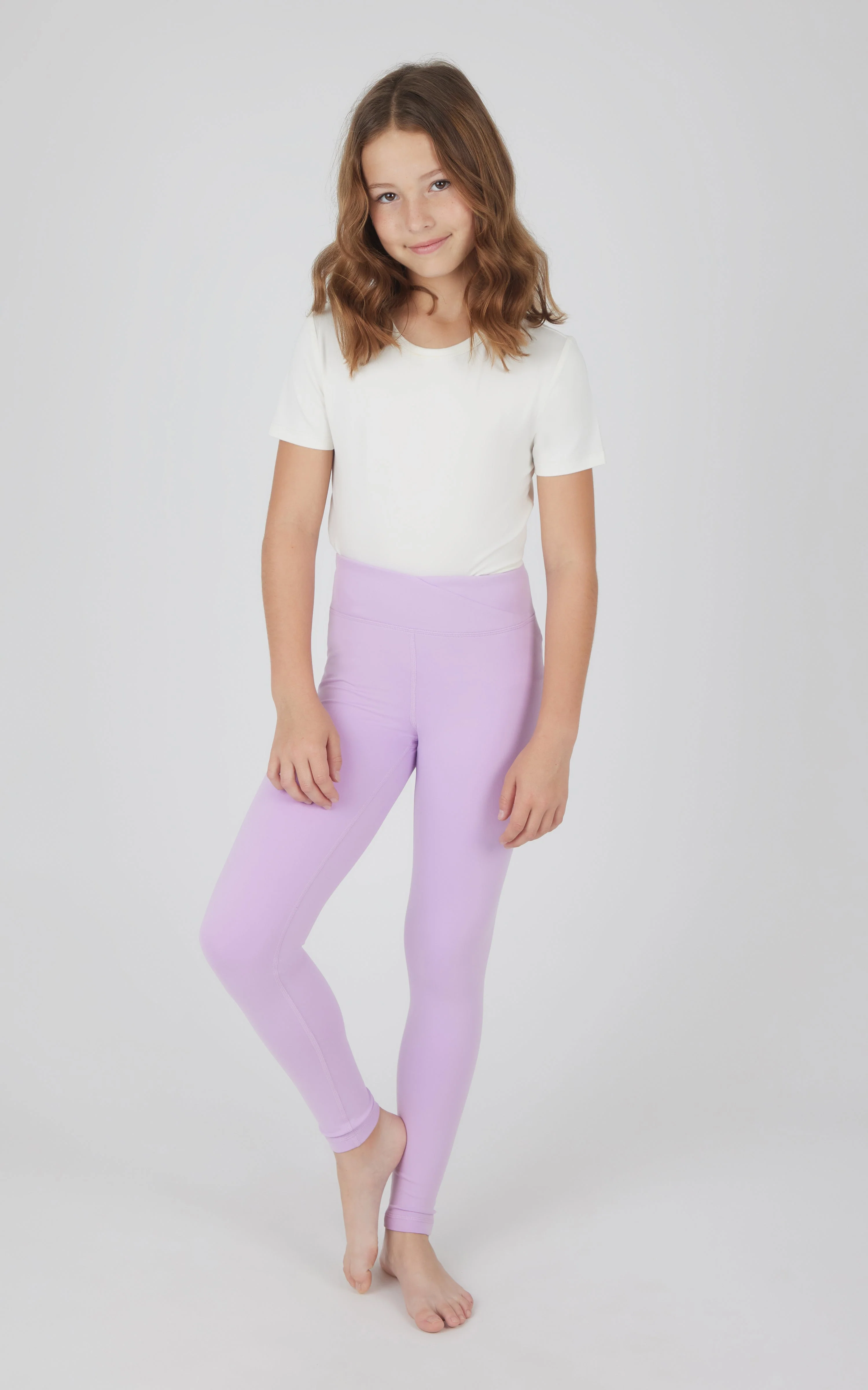 Girls 2 PK Lux Crossover Legging + 6" Bike Short - Image 6