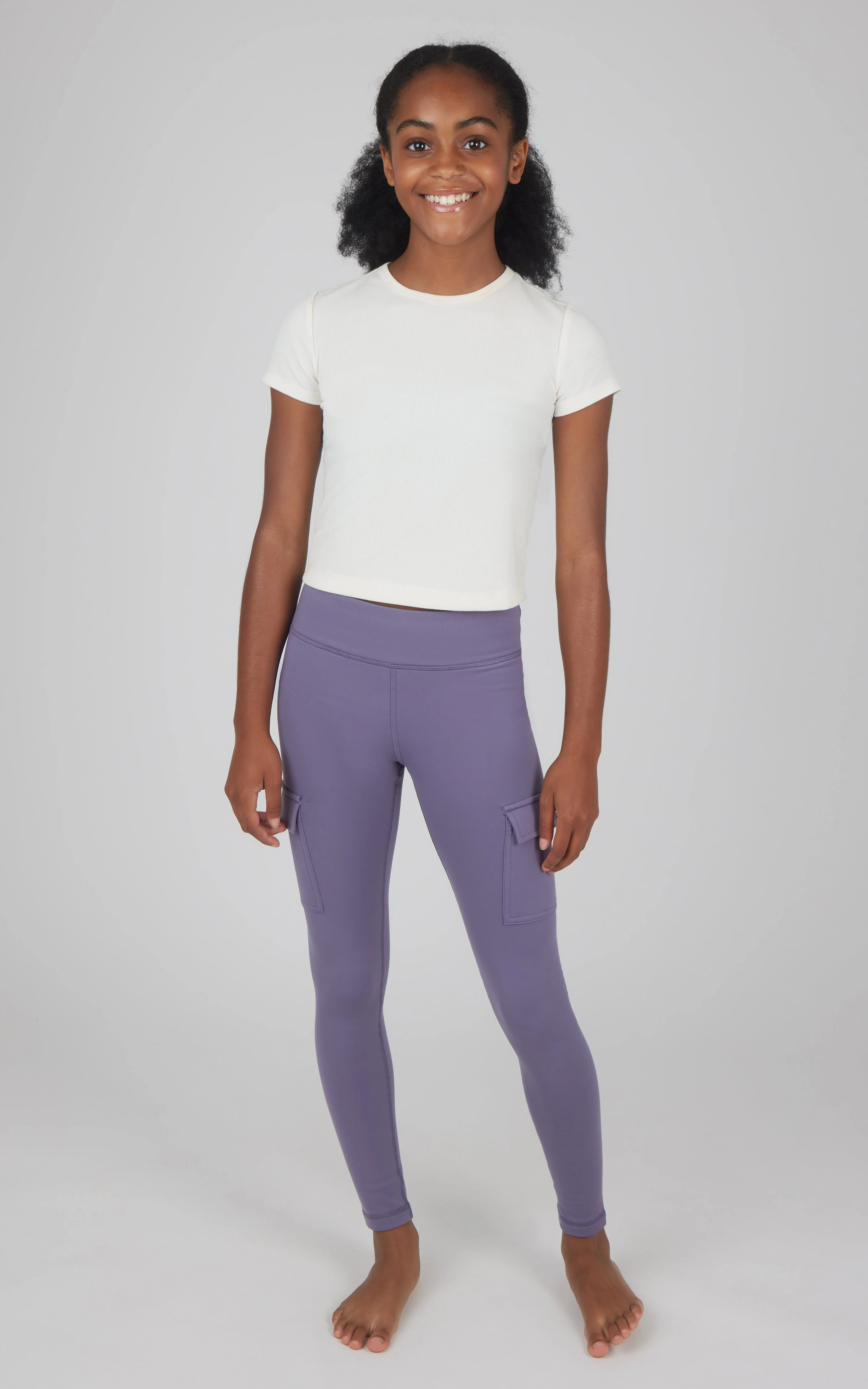 Girls 2 PK Polarlux Everyday Cargo Pocket Legging + Everyday Basic Legging - Image 12