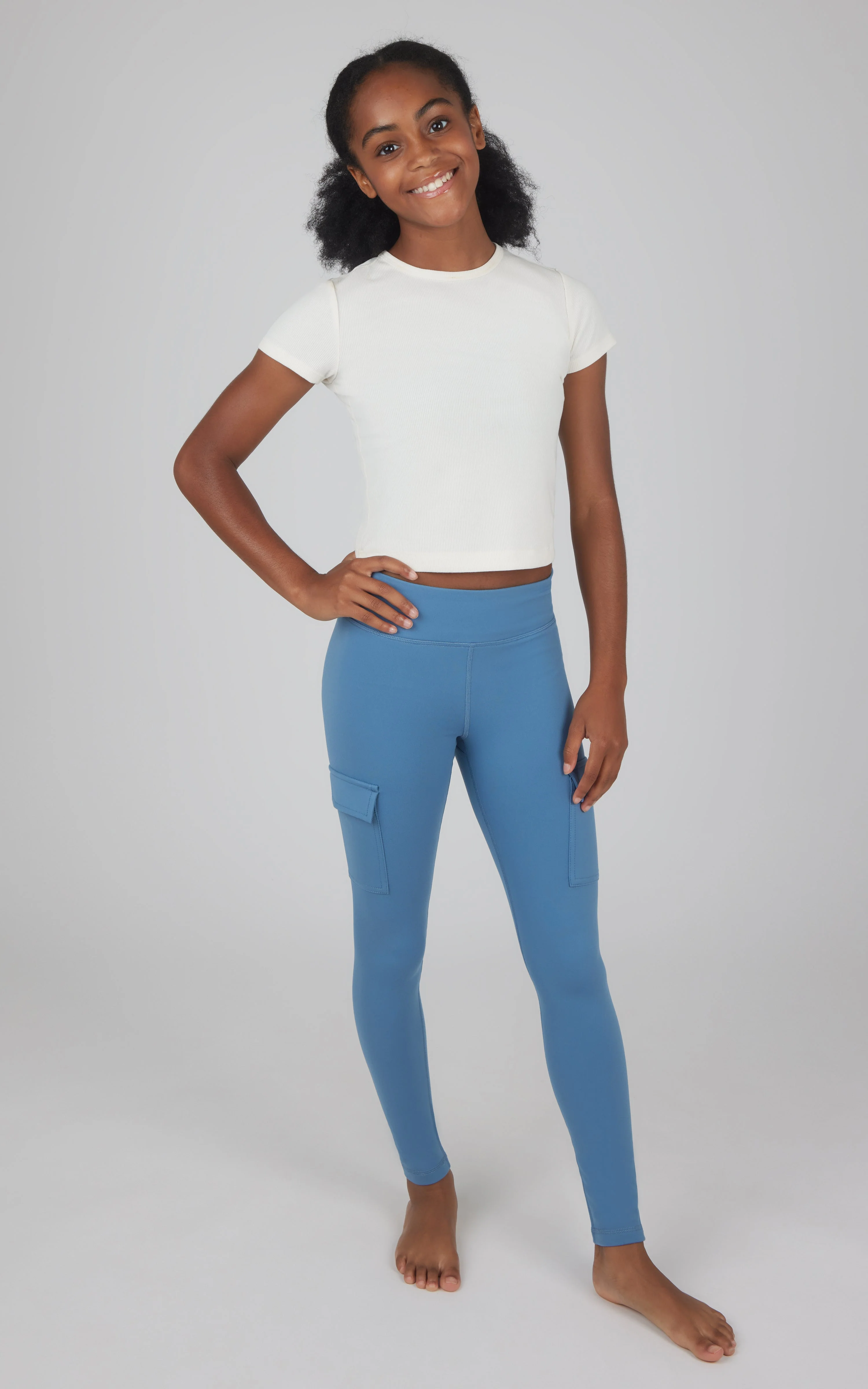 Girls 2 PK Polarlux Everyday Cargo Pocket Legging + Everyday Basic Legging - Image 17