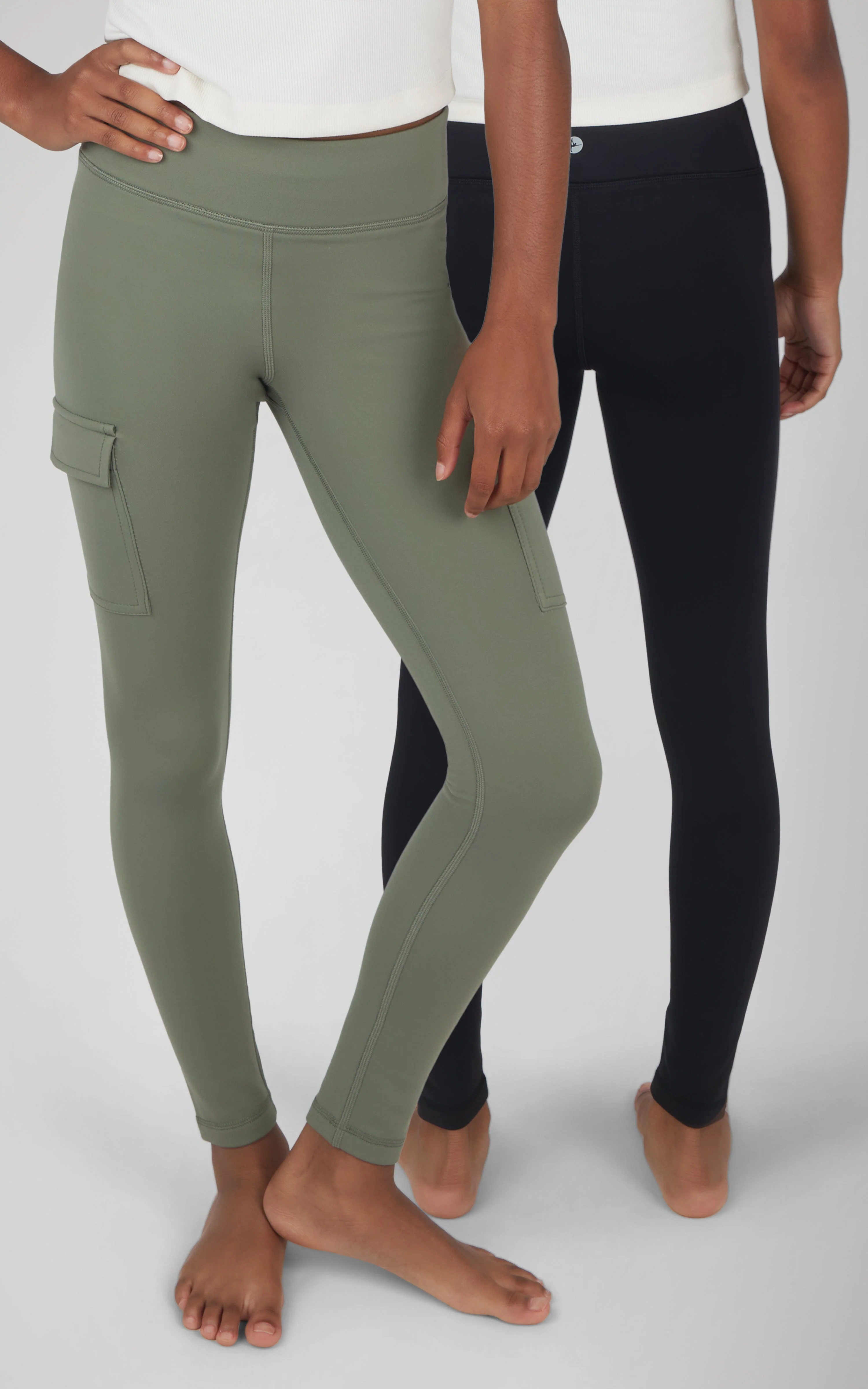 Girls 2 PK Polarlux Everyday Cargo Pocket Legging + Everyday Basic Legging - Image 3