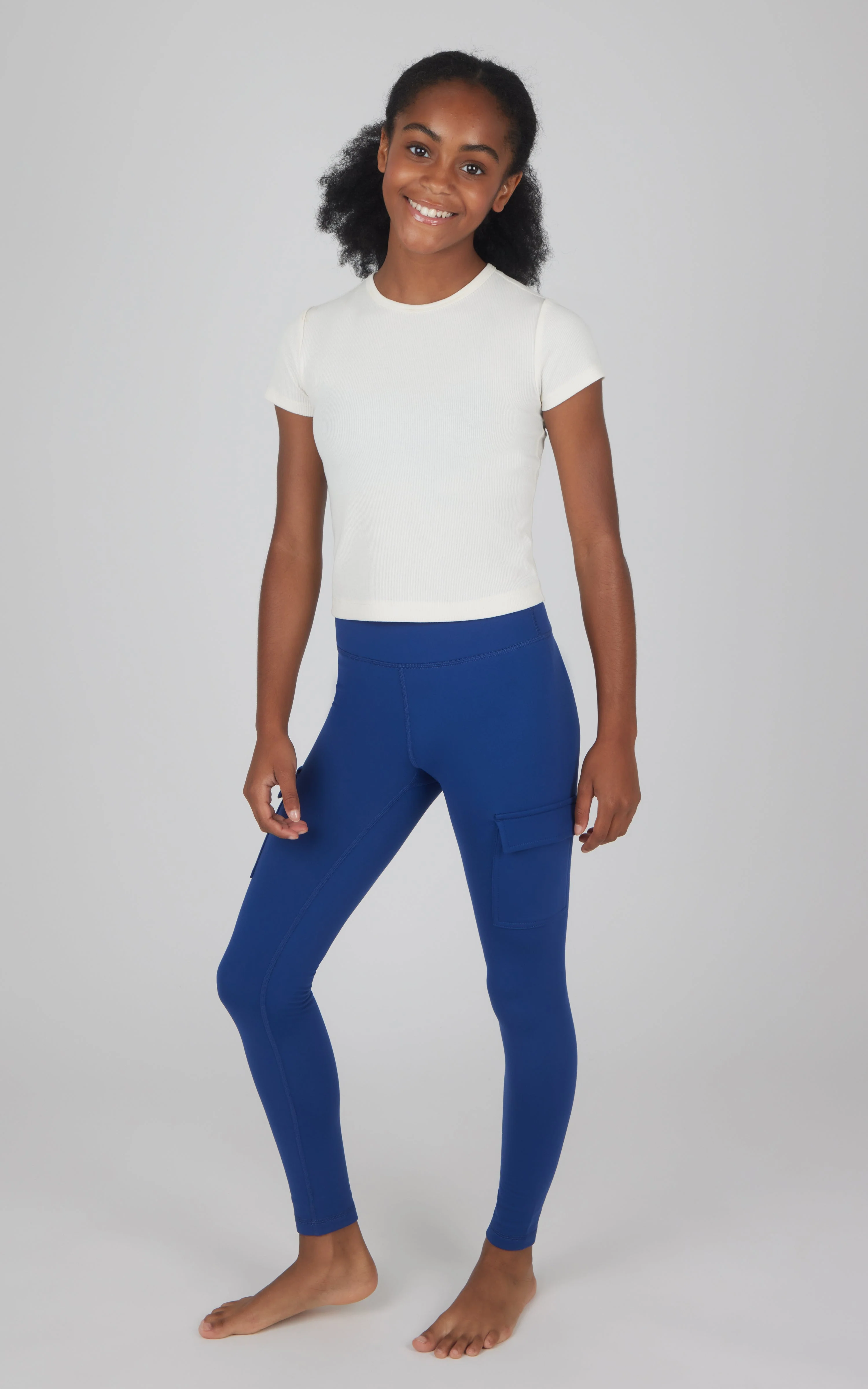Girls 2 PK Polarlux Everyday Cargo Pocket Legging + Everyday Basic Legging - Image 9
