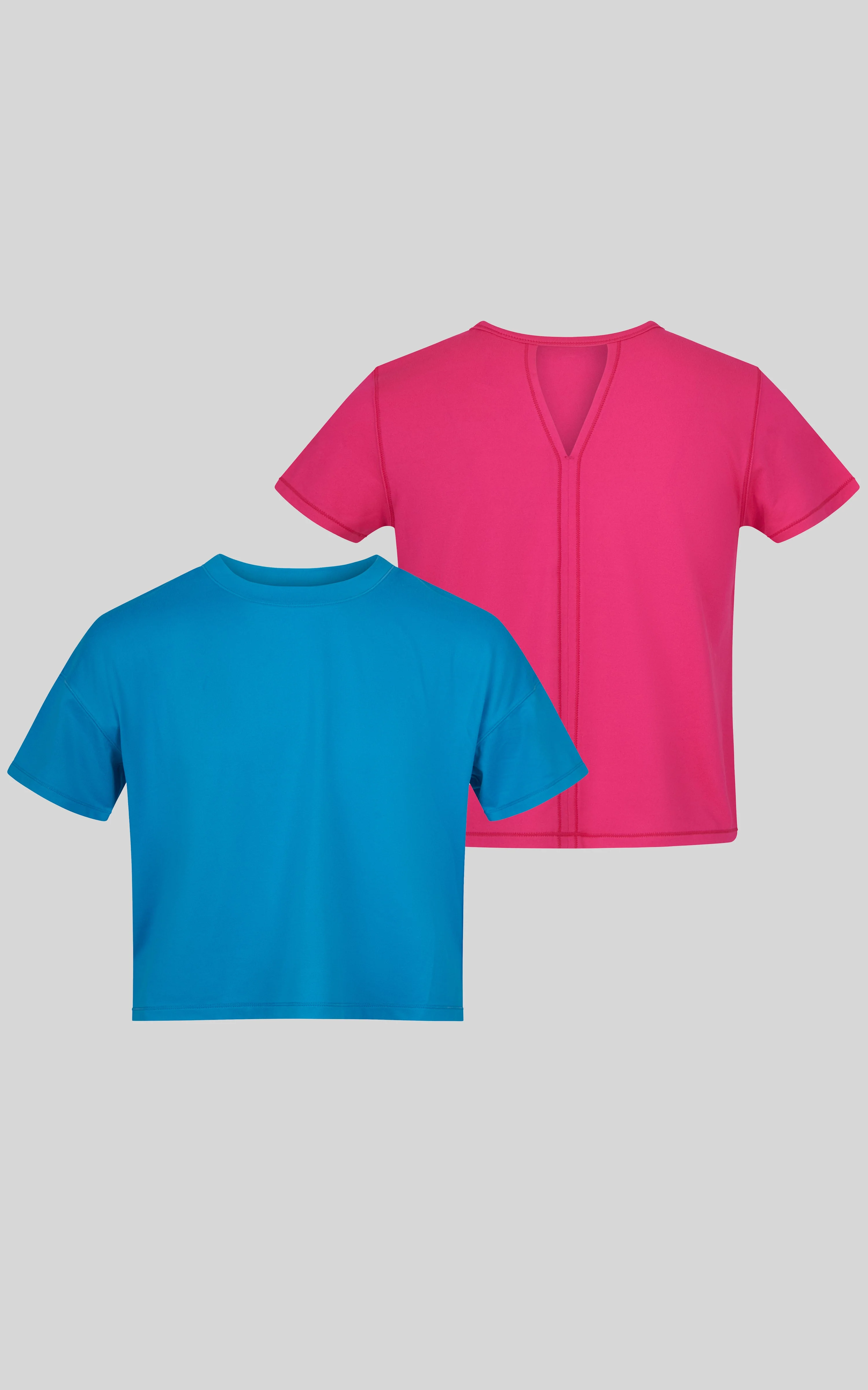 Girls 2 PK Short Sleeve Shirt and Boxy Tee - Image 19
