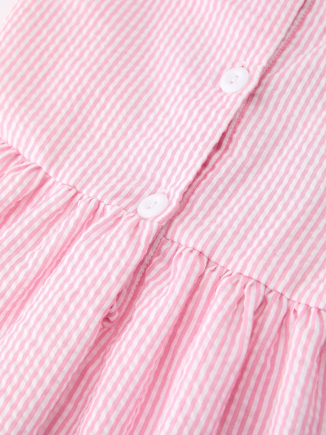 Girls Back To School Bow Twirl Dress Ruffle Applique Pink - Image 5