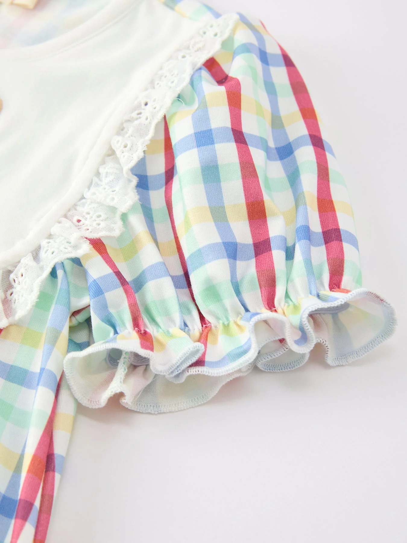Girls Back To School Dog Plaid Twirl Dress - Image 4