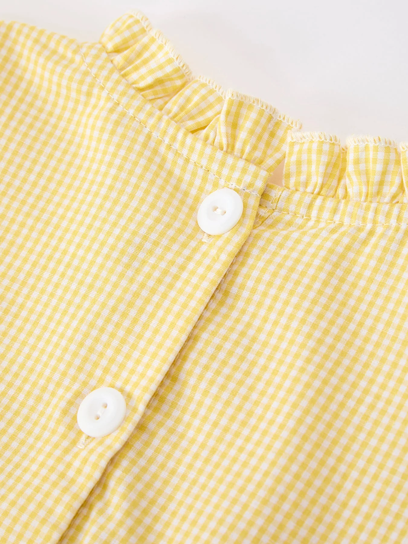 Girls Back To School Pencil Twirl Yellow Dress Bow Applique Smocked - Image 5