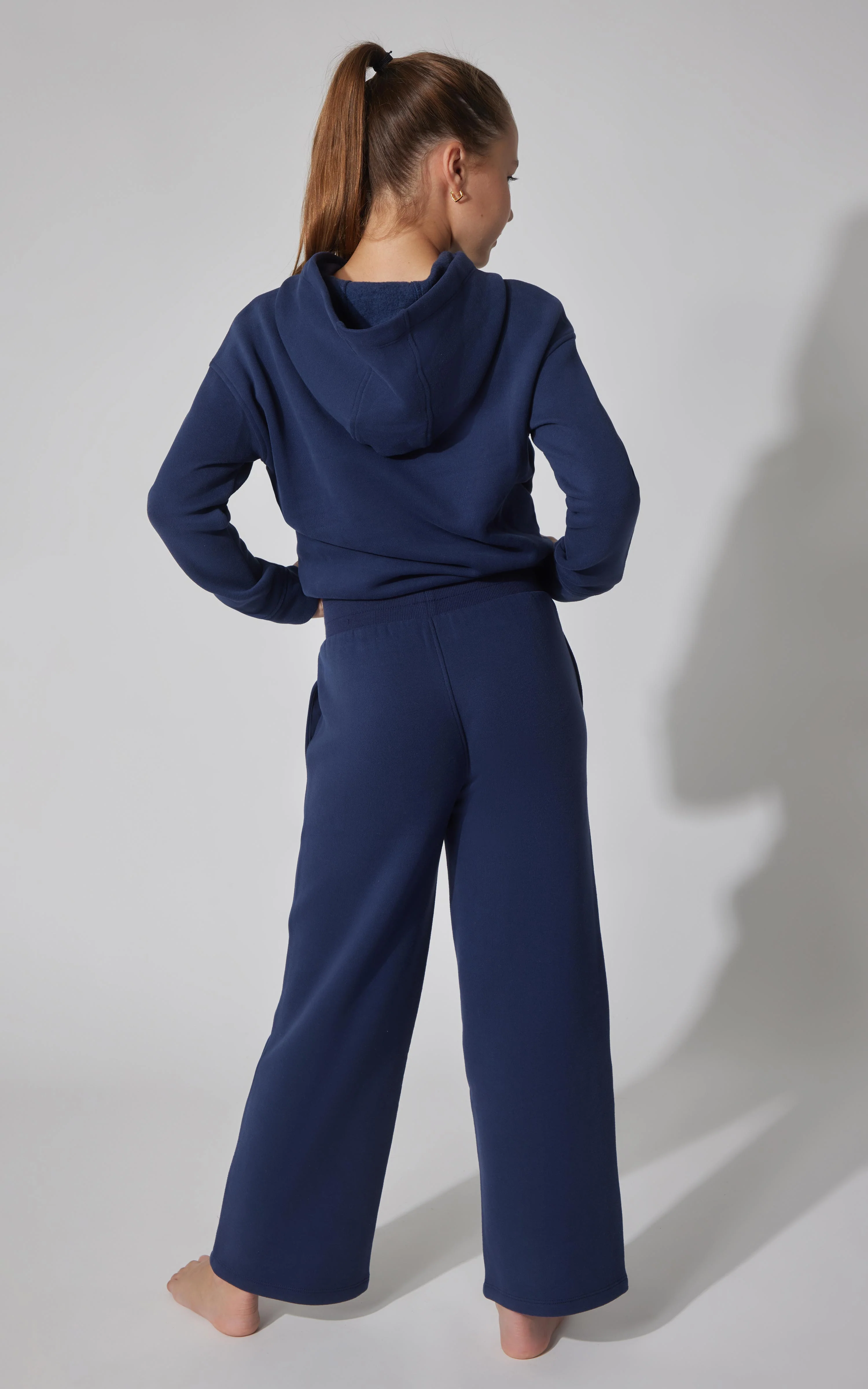 Girls Fleece Campus Wide Leg Pant - Image 12