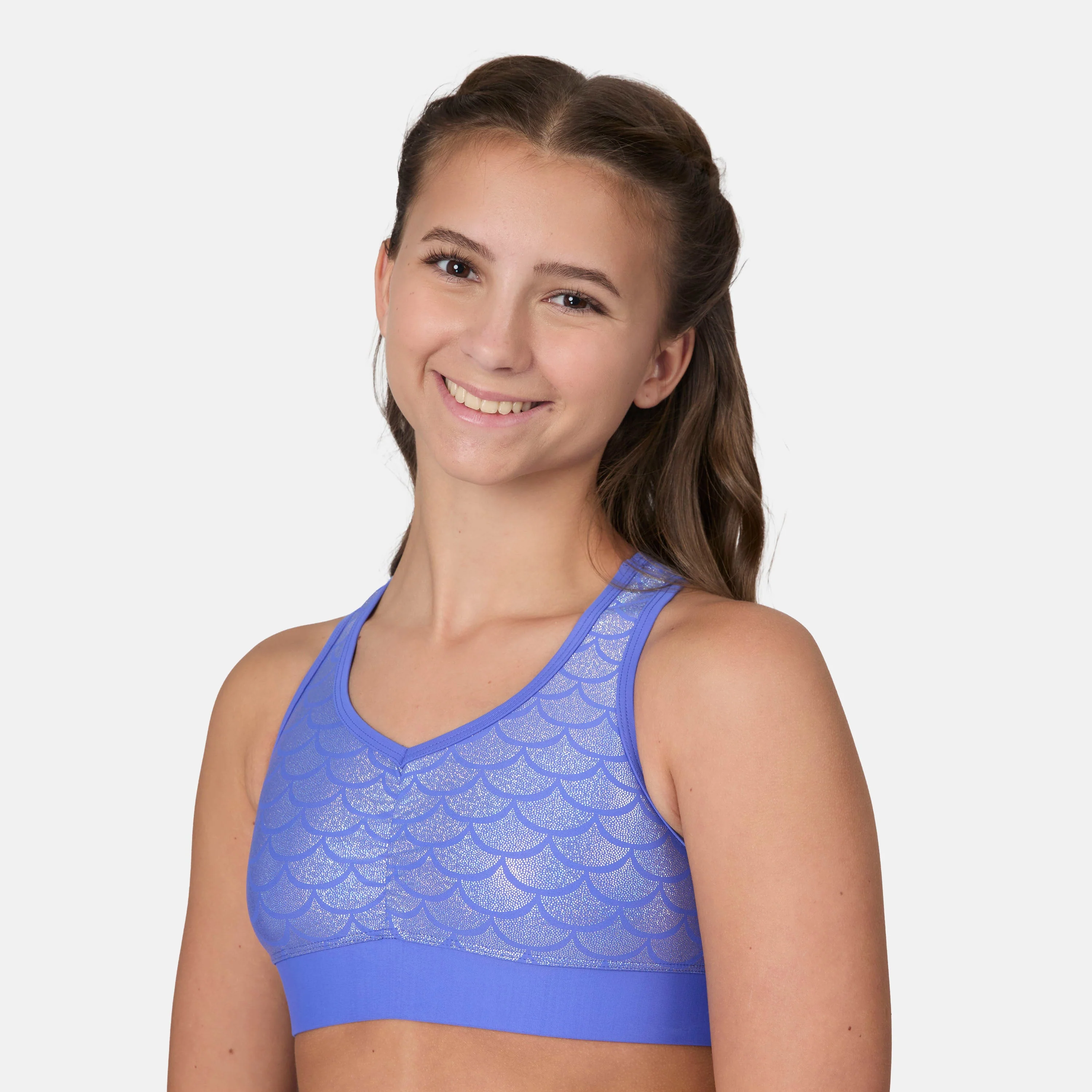 Girls' Foil Mermaid Rash Guard and Bikini Swim Set - Image 12