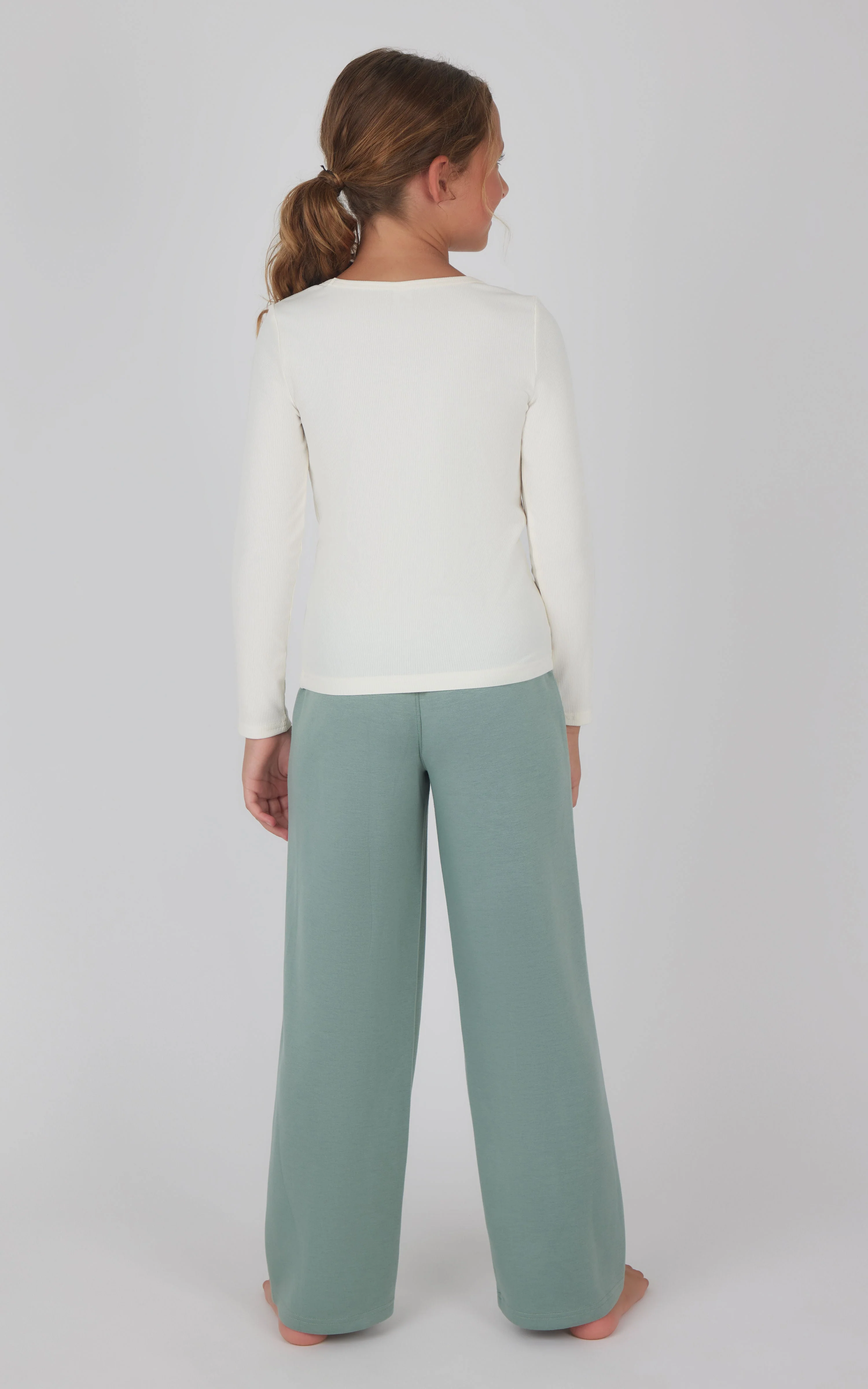 Girls Heavenly Rib School's Out Square Neck Top and Pant - Image 14