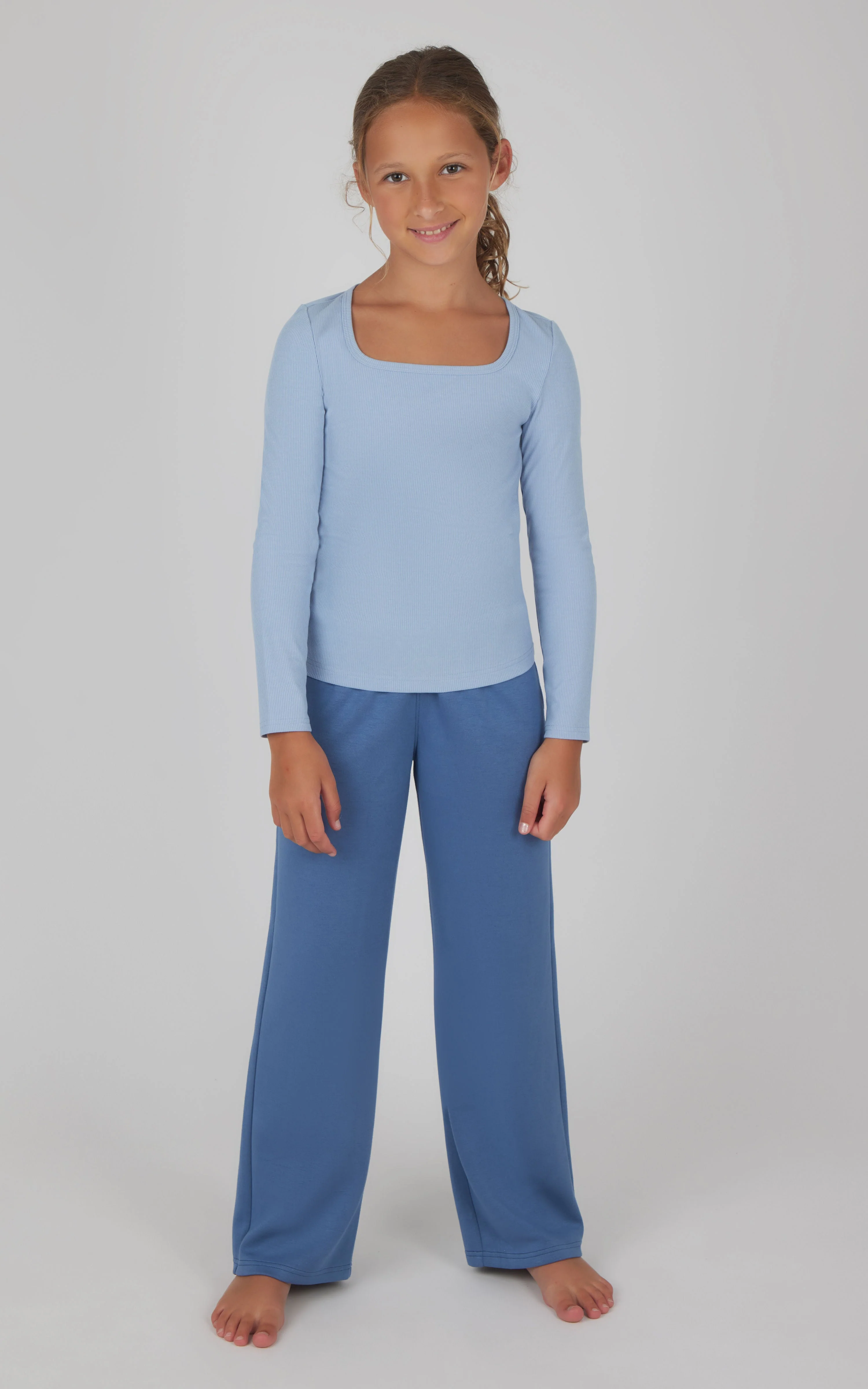 Girls Heavenly Rib School's Out Square Neck Top and Pant - Image 8