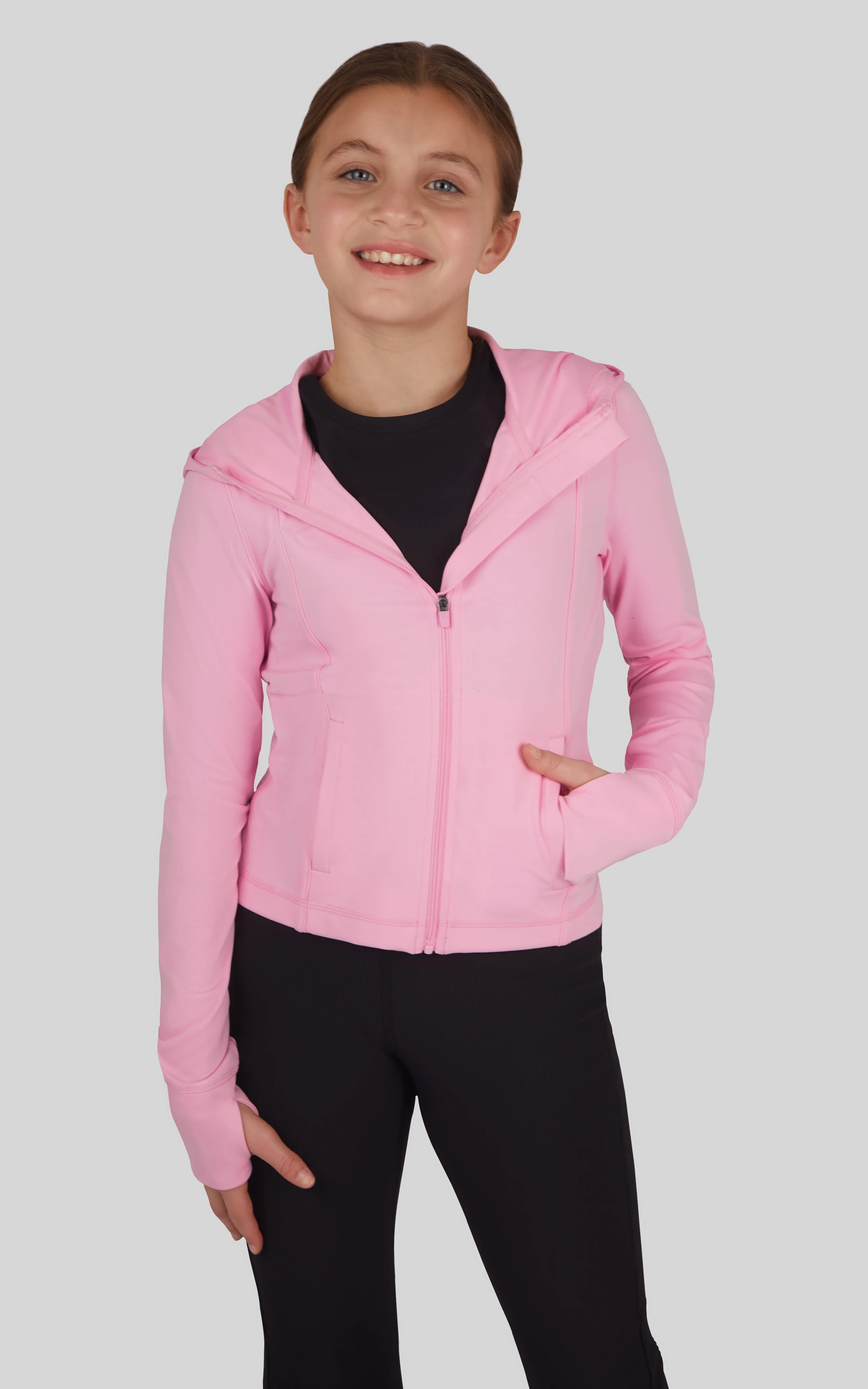 Girls Lux Full Zip Hooded Jacket - Image 21