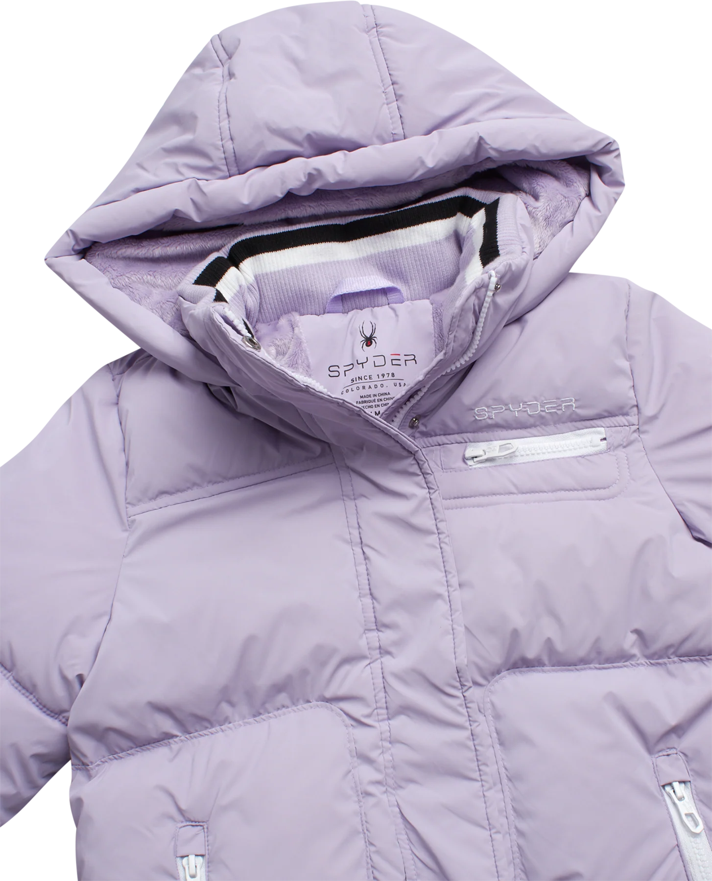Girls' Puffer Jacket - Lavender - Image 5