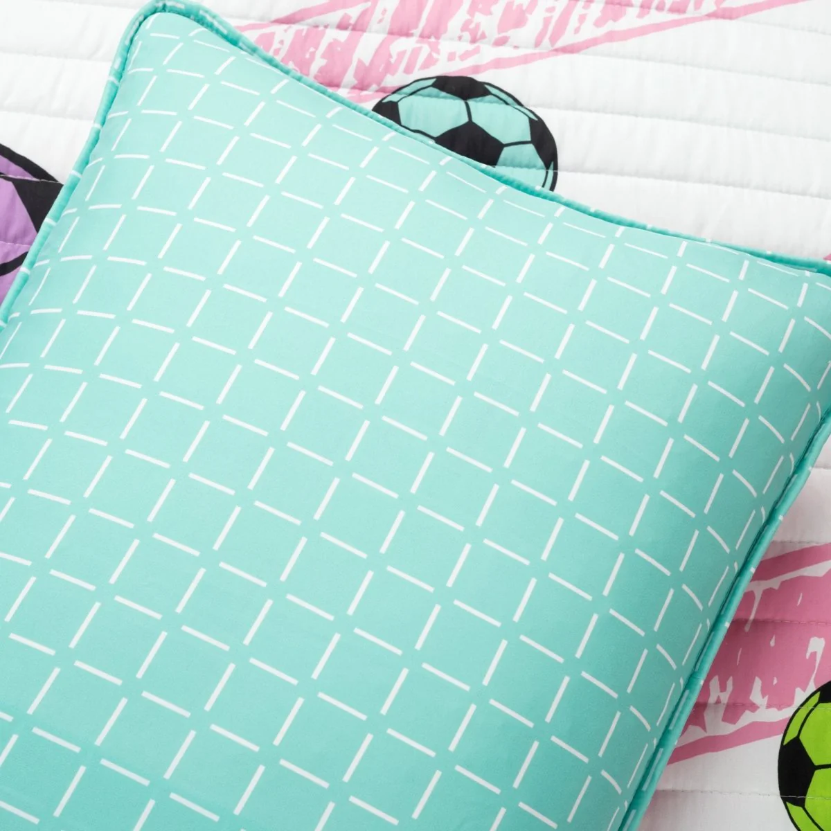 Girls Soccer Kick Quilt Set - Image 17