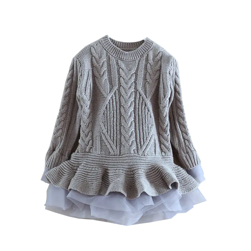 Girls' Sweater Dress Long Sleeve - Image 66