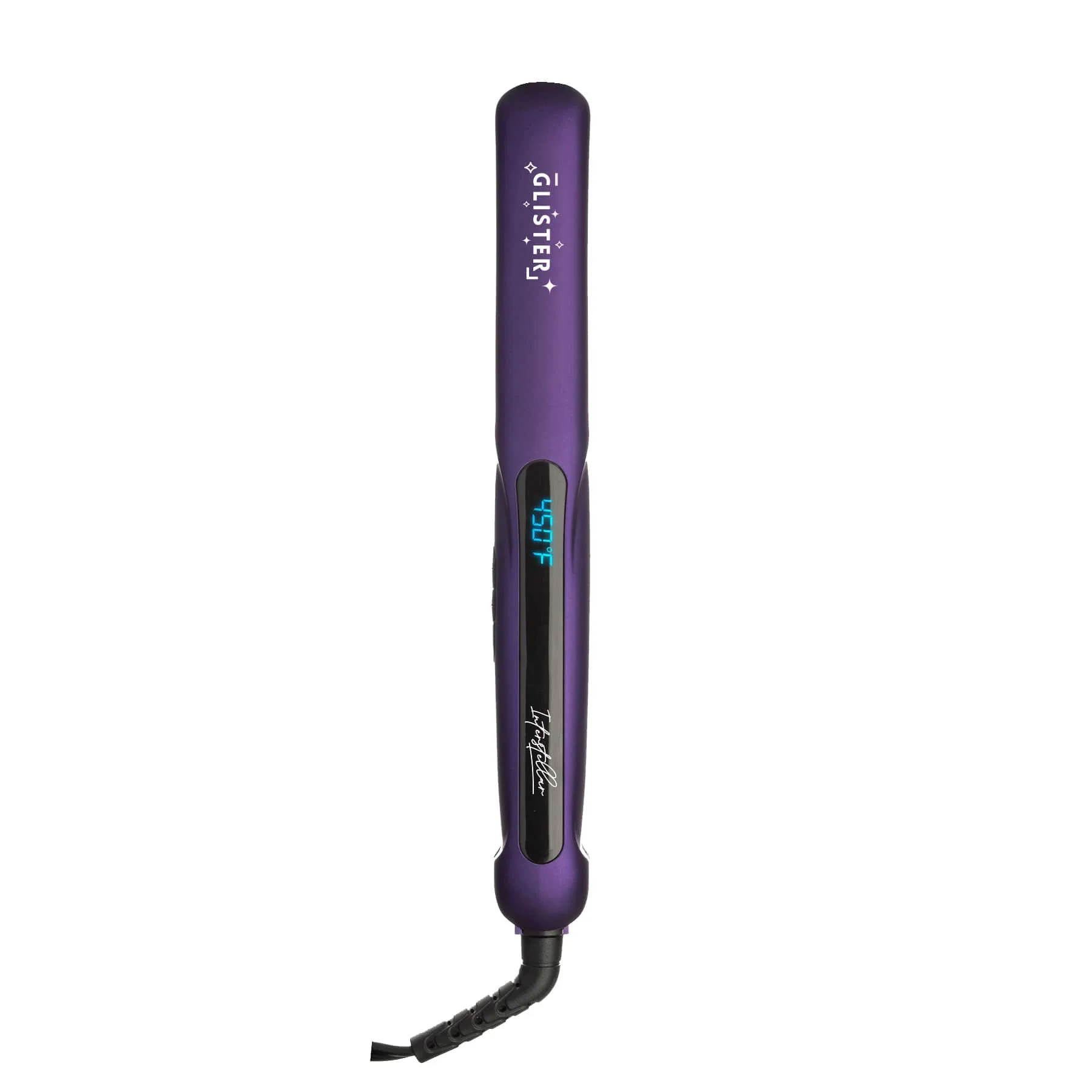 GLISTER - Interstellar 1.25” Digital Flat Iron Hair Straightener with Tourmaline Plates & Adjustable Temperature