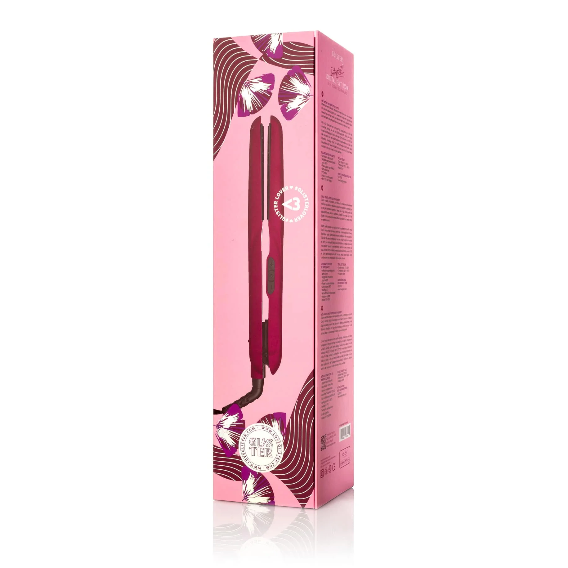GLISTER - Interstellar 1.25” Digital Flat Iron Hair Straightener with Tourmaline Plates & Adjustable Temperature - Image 9