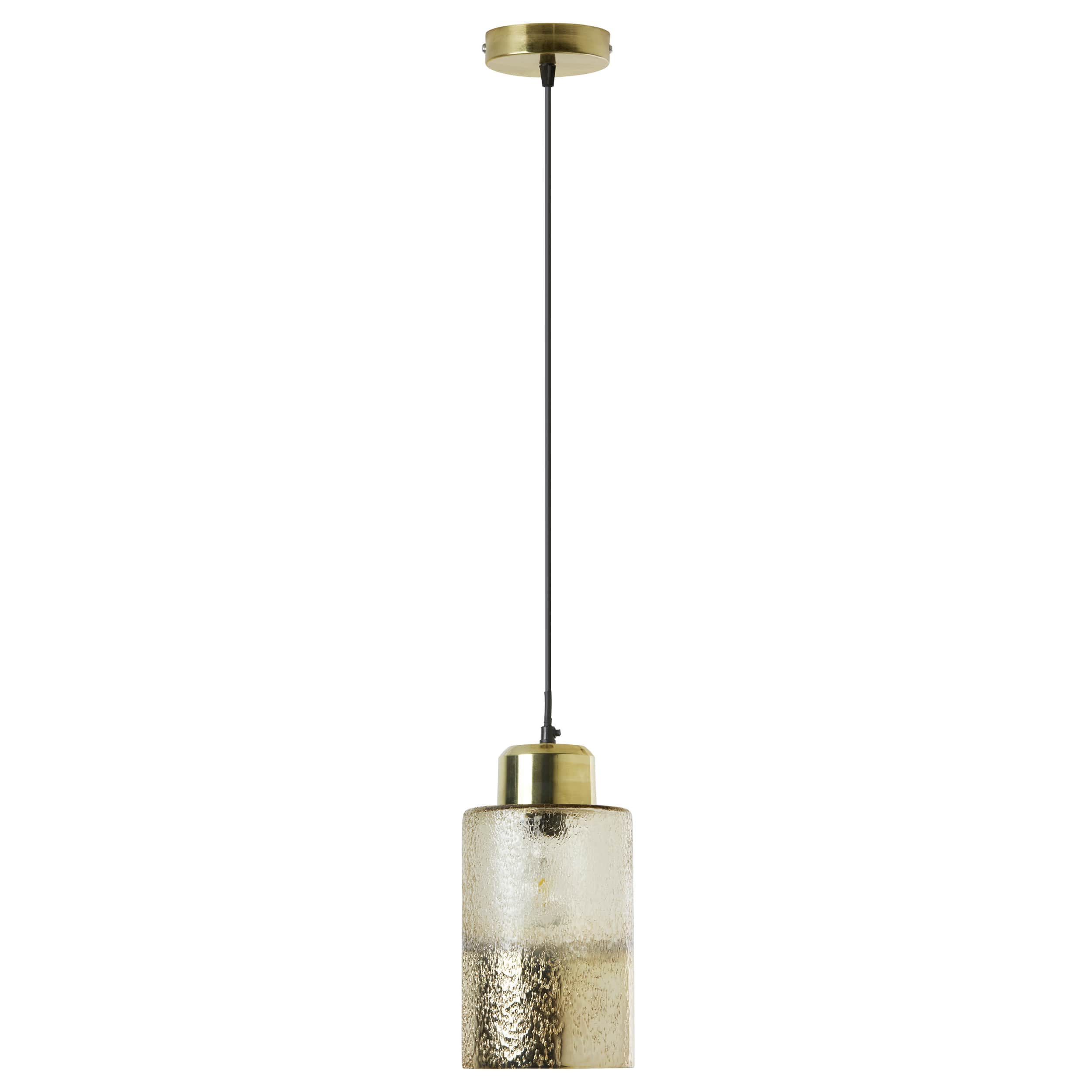 River of Goods Gold Crackle Glass Hanging Lamp - Image 7