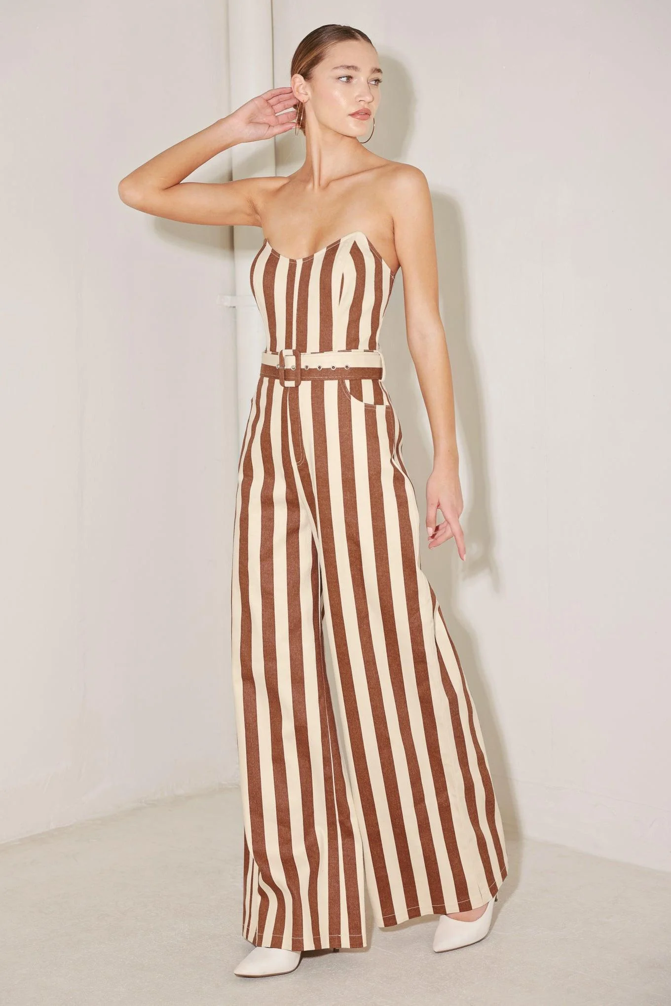 Golden Stripe Era Woven Jumpsuit - Image 3
