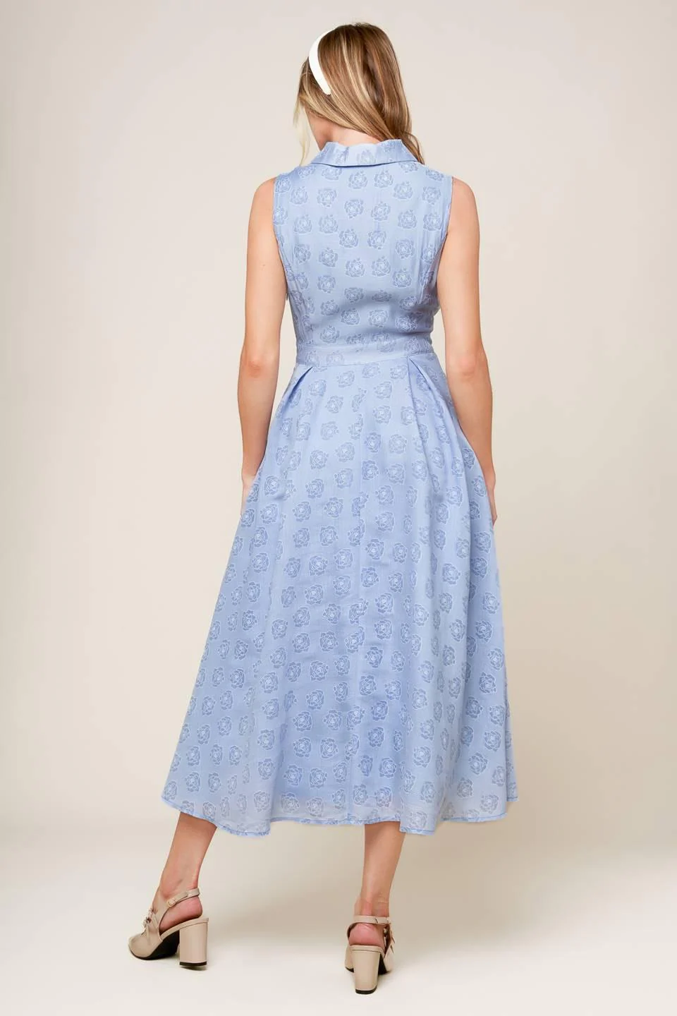 Grand Entrance Woven Midi Dress - Image 7