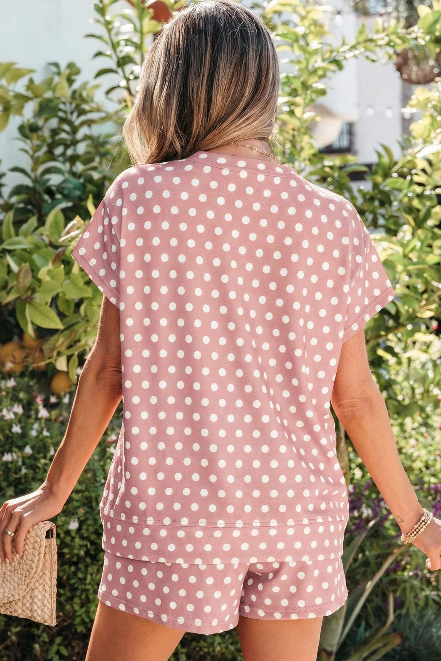 Green Polka Dot Print Short Set - Image 18