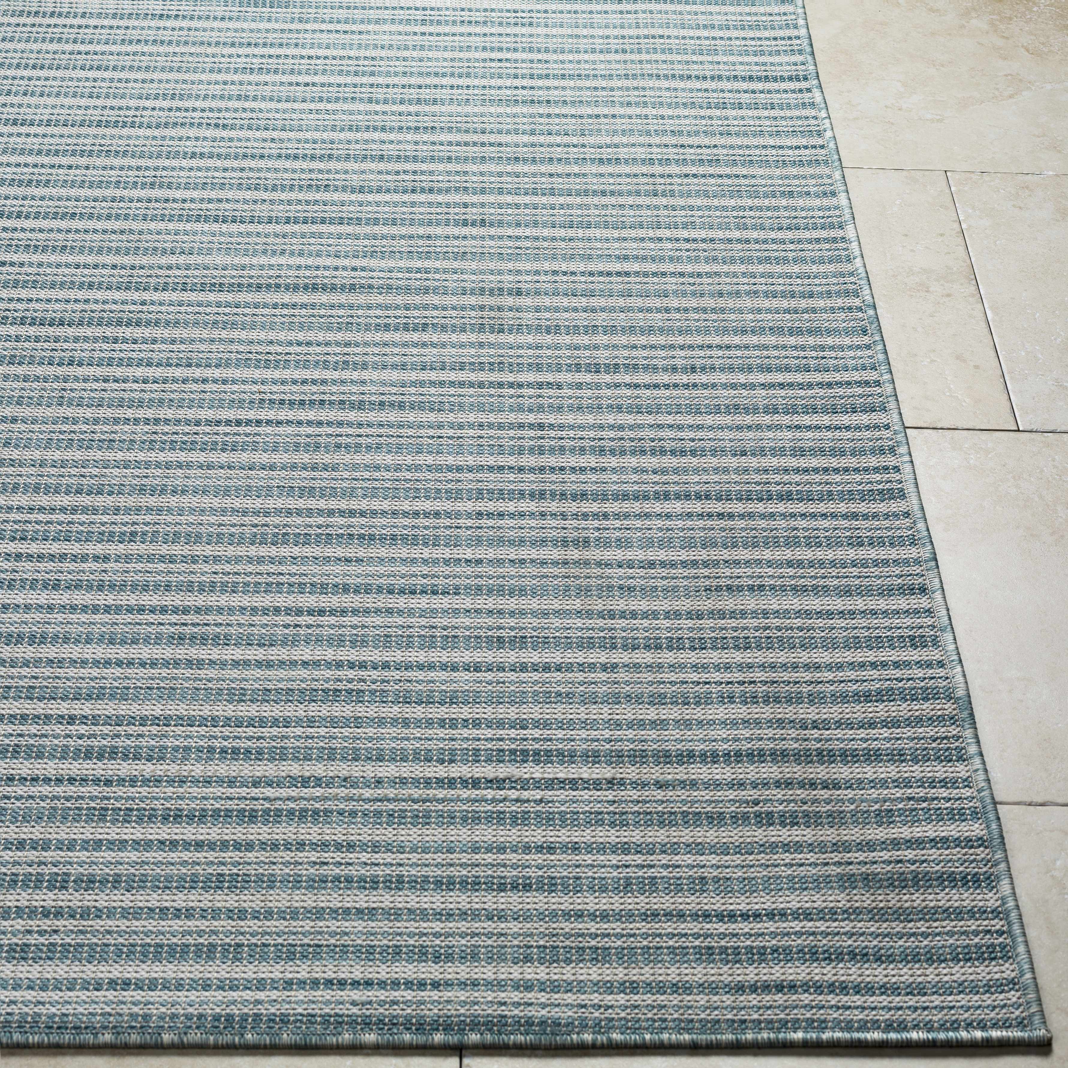 Greg Teal Outdoor Area Rug - Clearance - Image 7