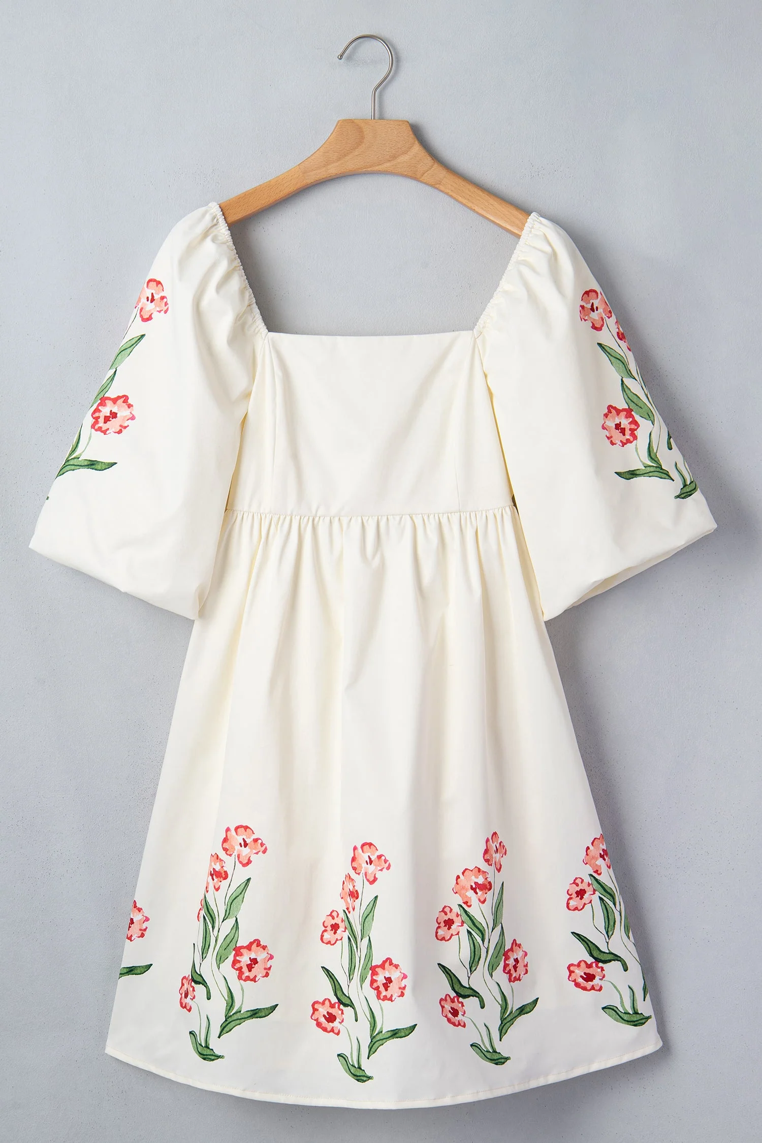 Threaded Pear Greta Puff Sleeve Babydoll Dress - Image 4