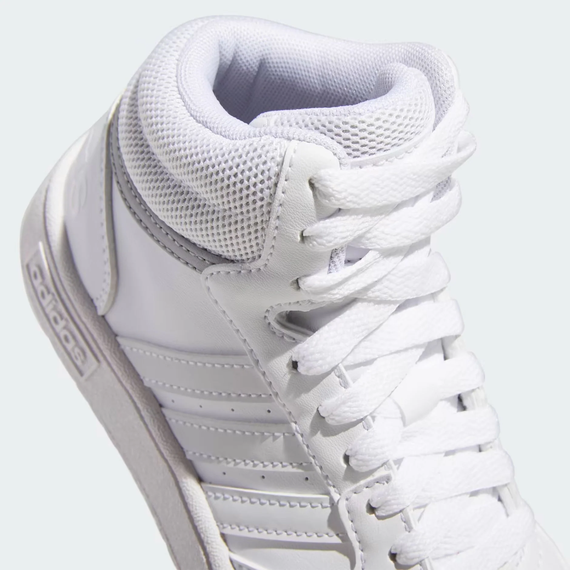 [GW0401] Youth adidas Hoops Mid (GS) 'White Grey' - Image 6