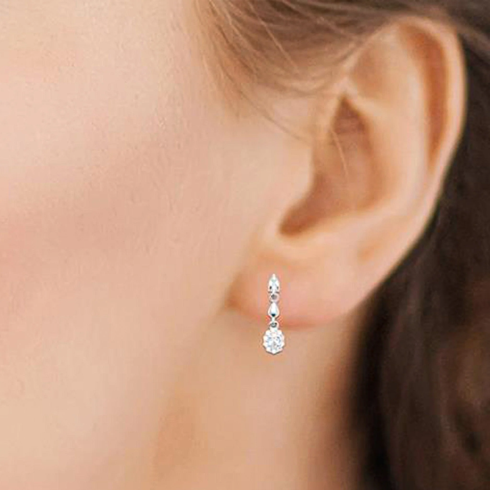 Halo Drop Earrings - Image 2
