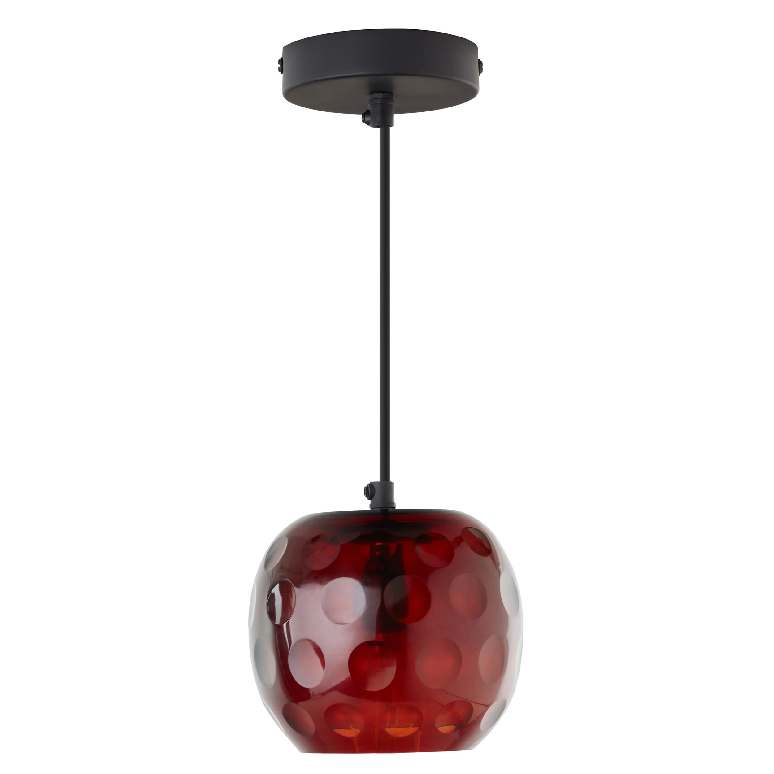 River of Goods Hanging Lamp - Red & Black - Image 7