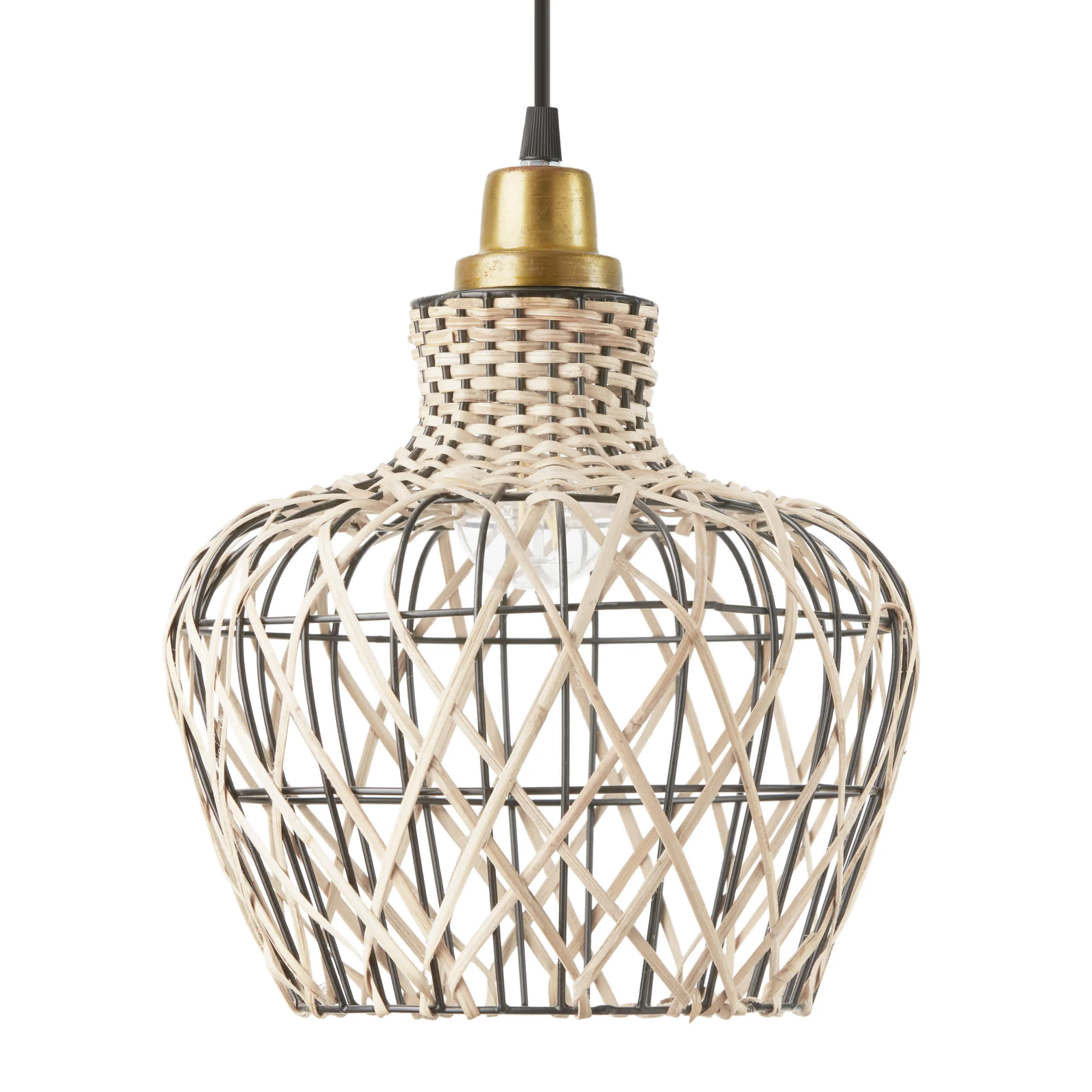 River of Goods Hanging Lamp - Tan, Gold & Black - Image 8