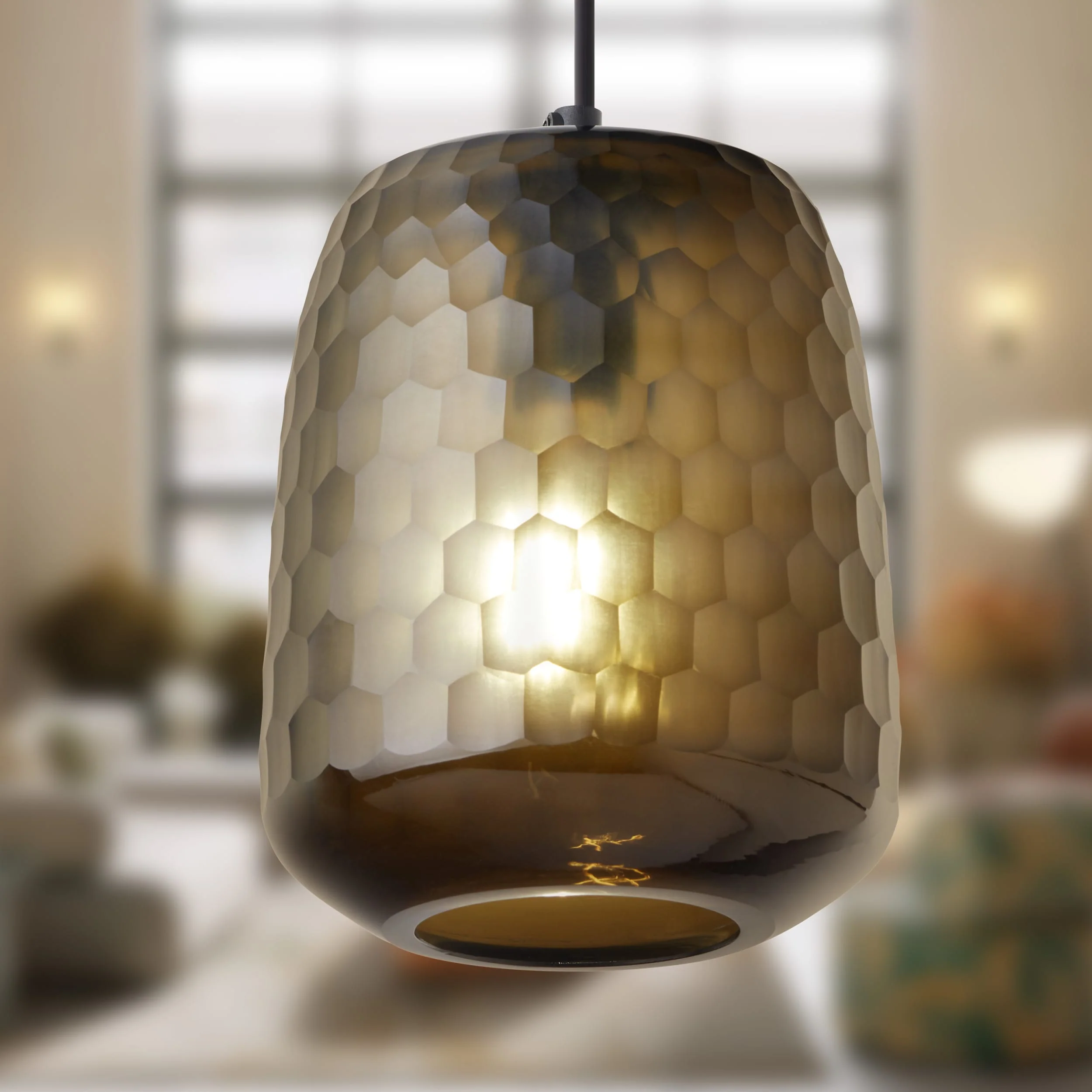 River of Goods Hanging Lamp - Brown & Black - Image 2