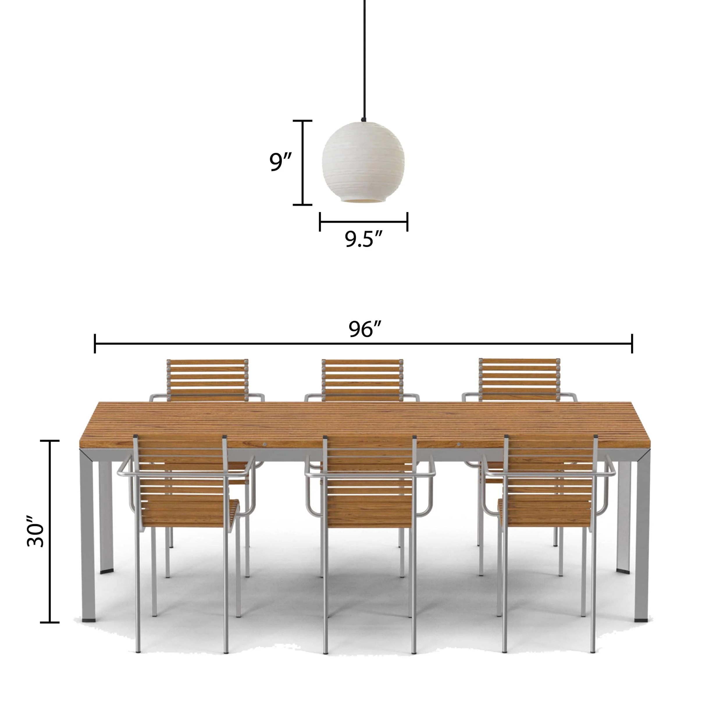 River of Goods Hanging Lamp - White & Black - Image 6