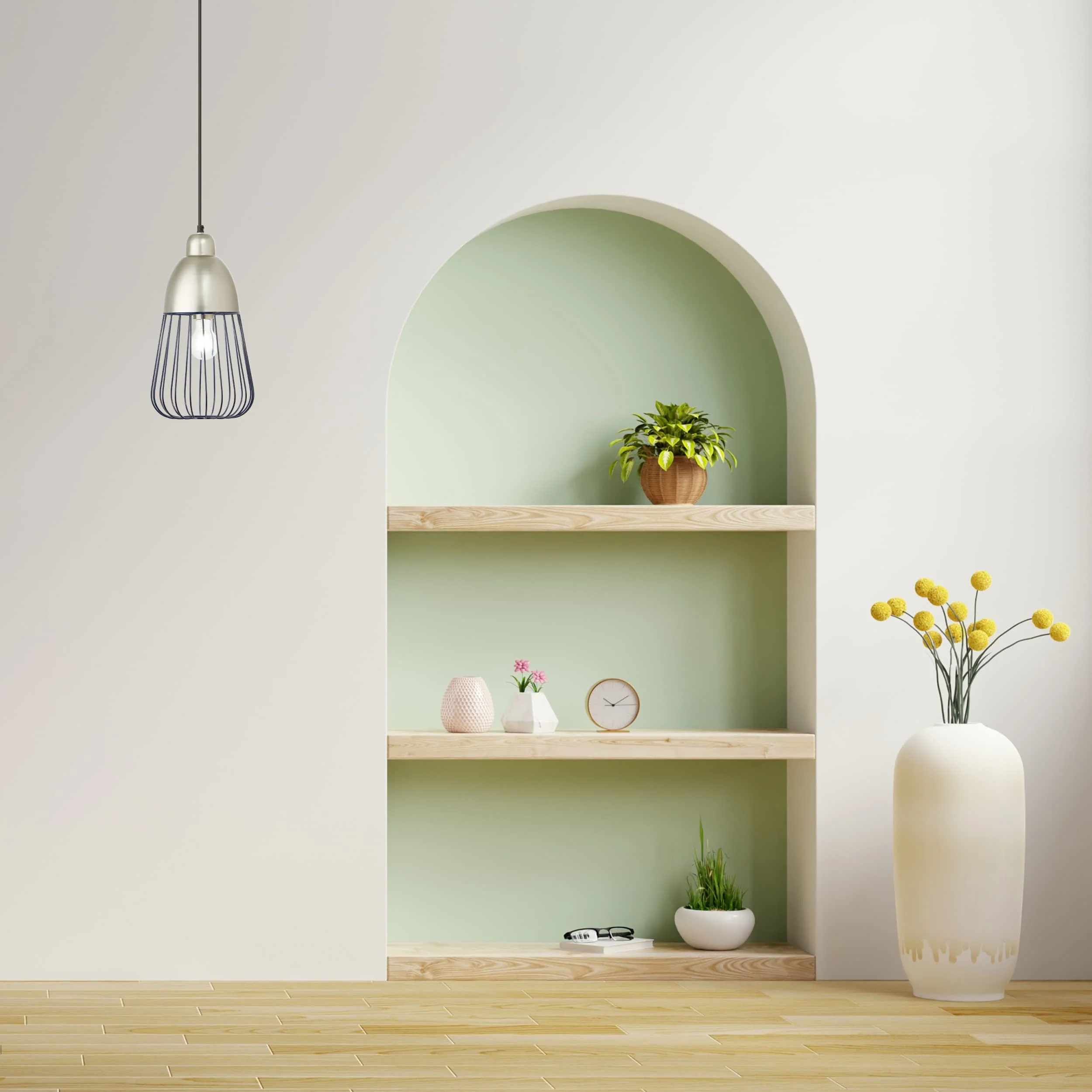 River of Goods Hanging Lamp - Dark Blue & Silver - Image 4