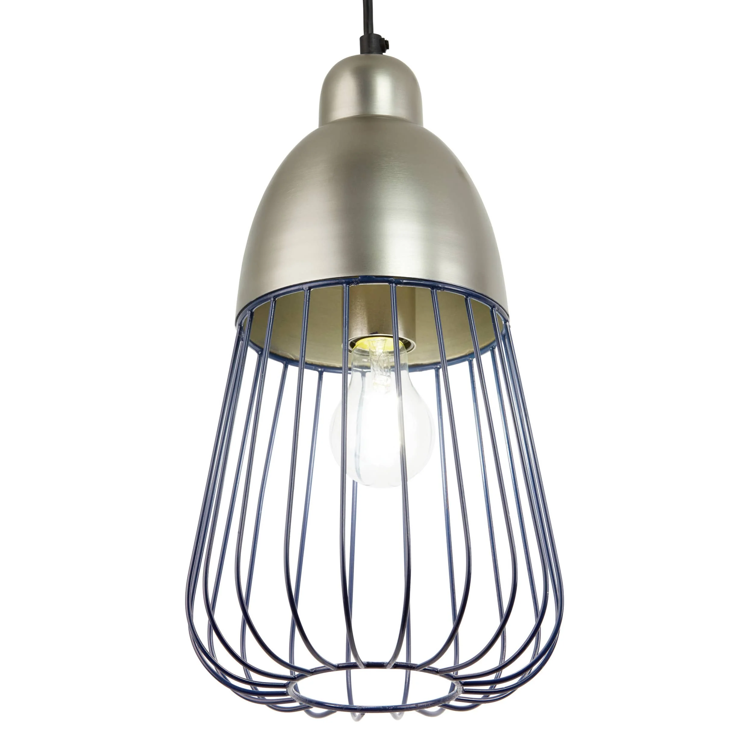 River of Goods Hanging Lamp - Dark Blue & Silver - Image 8