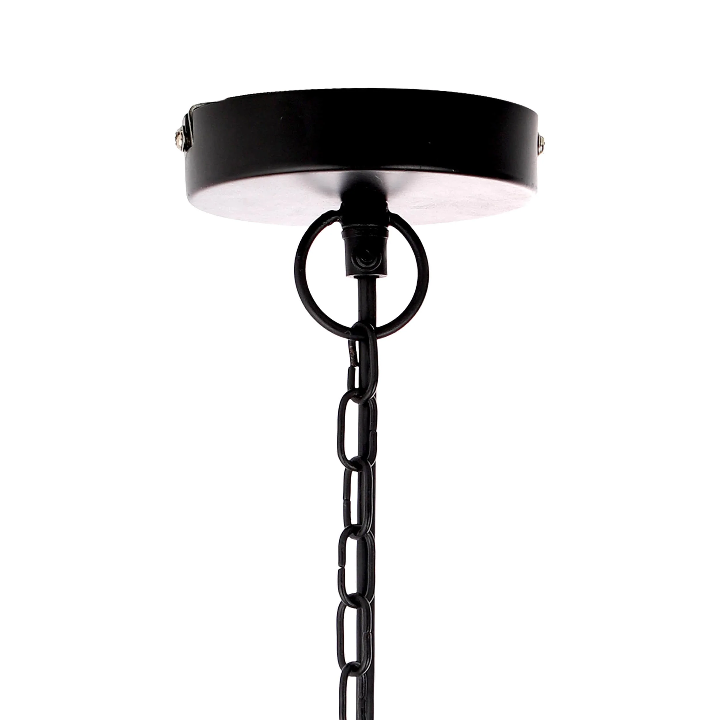 River of Goods Hanging Metal Orb Pendant, Antique Black - Image 9