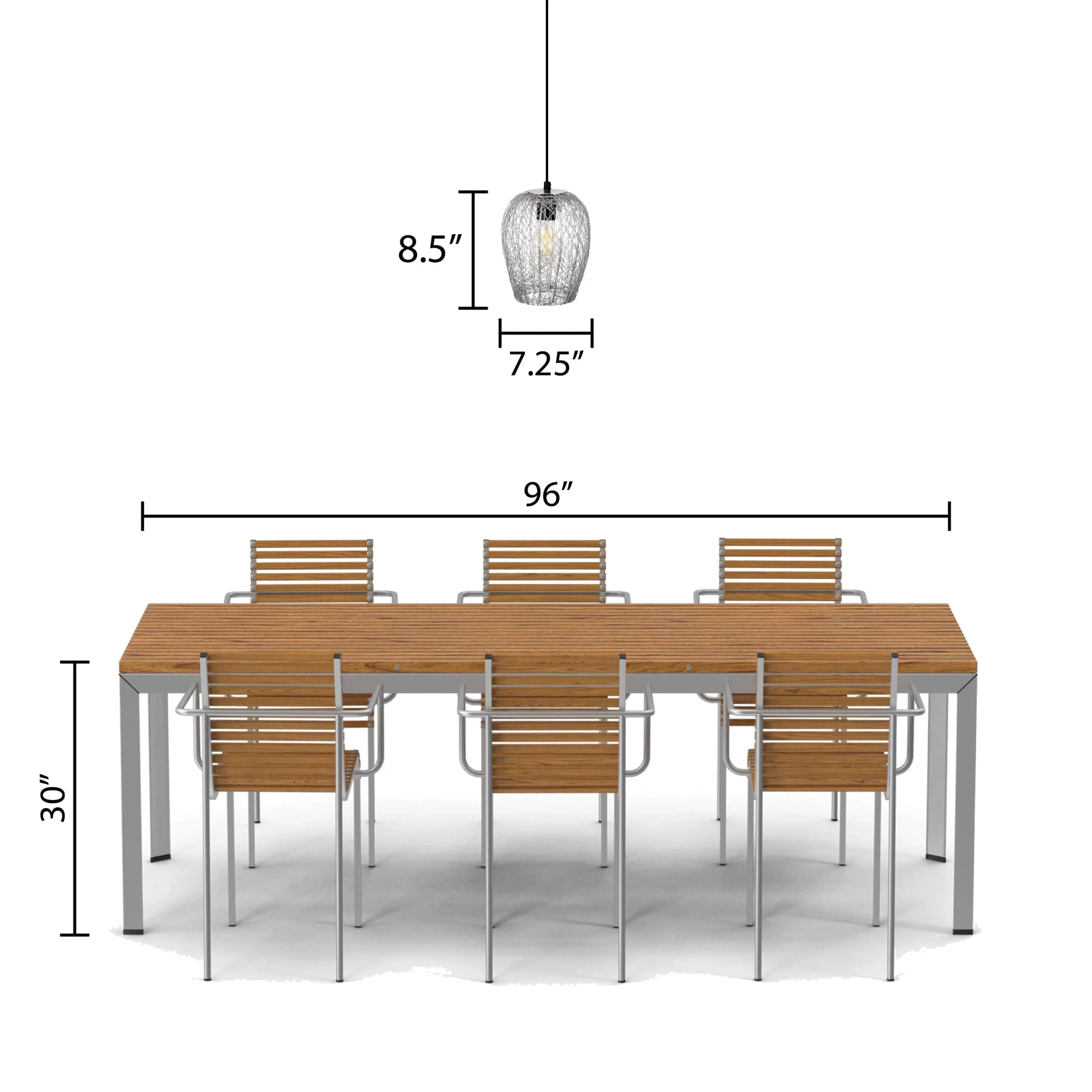 River of Goods Hanging Pendant Silver - Image 6