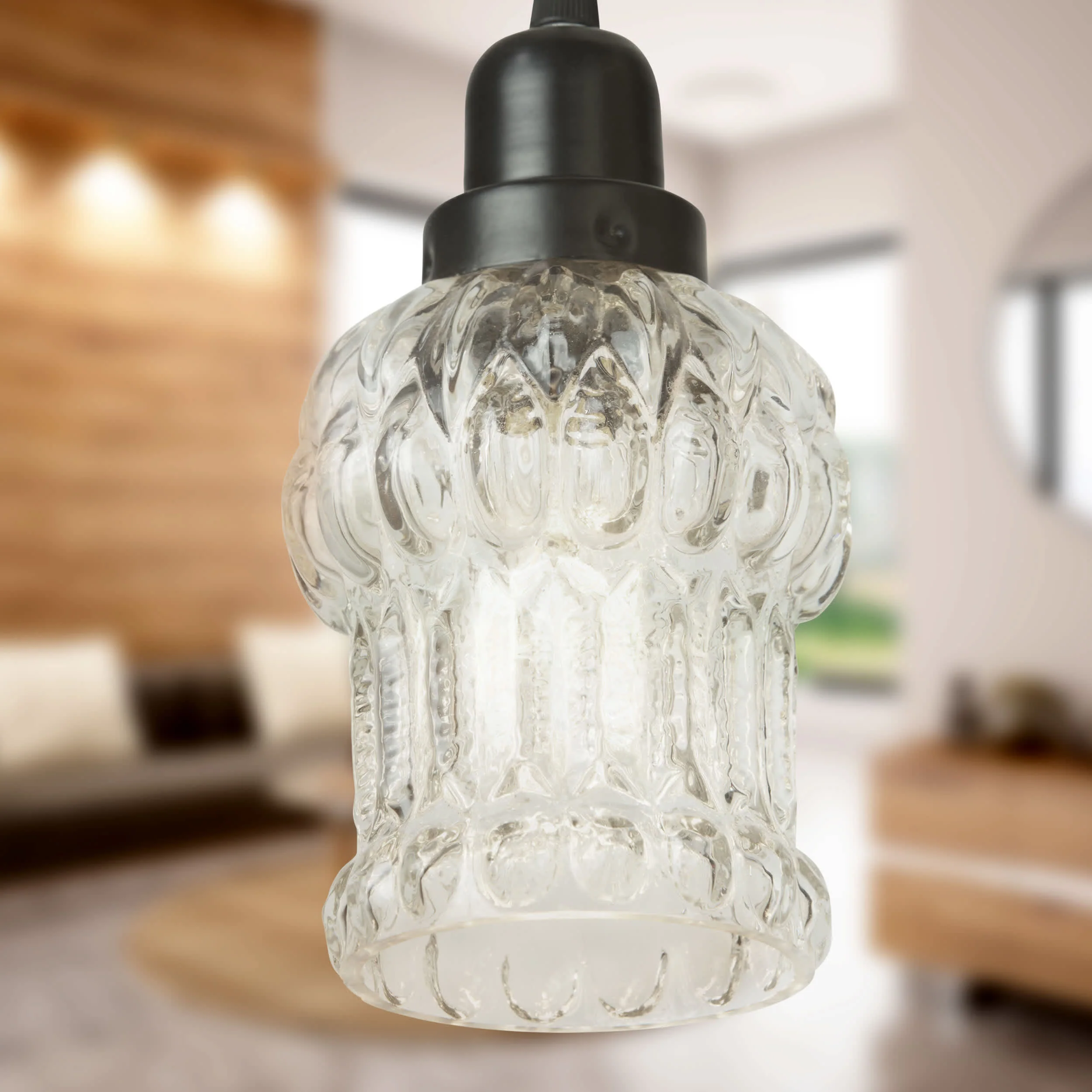 River of Goods Light Delphine Glass and Metal Pendant - Image 13