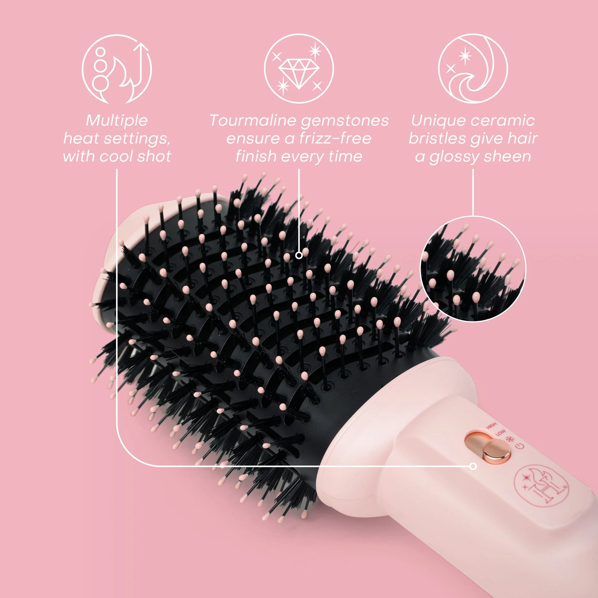 HAUTENESS - 4-in-1 Blowout Brush Hair Dryer – Hot Air Brush for Drying, Straightening & Volume - Image 10