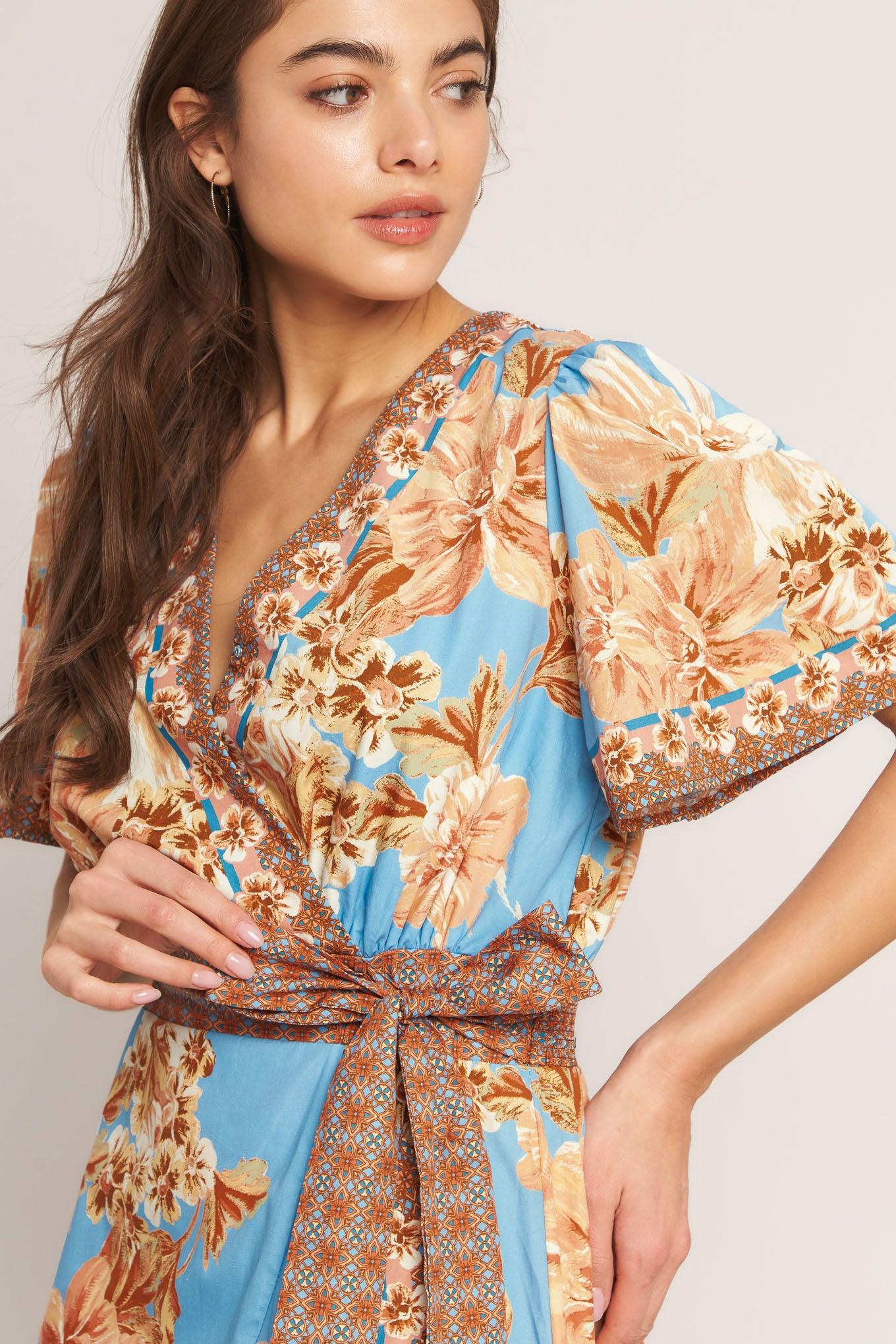 Havana Heat Woven Hi-lo Midi Dress - Image 2