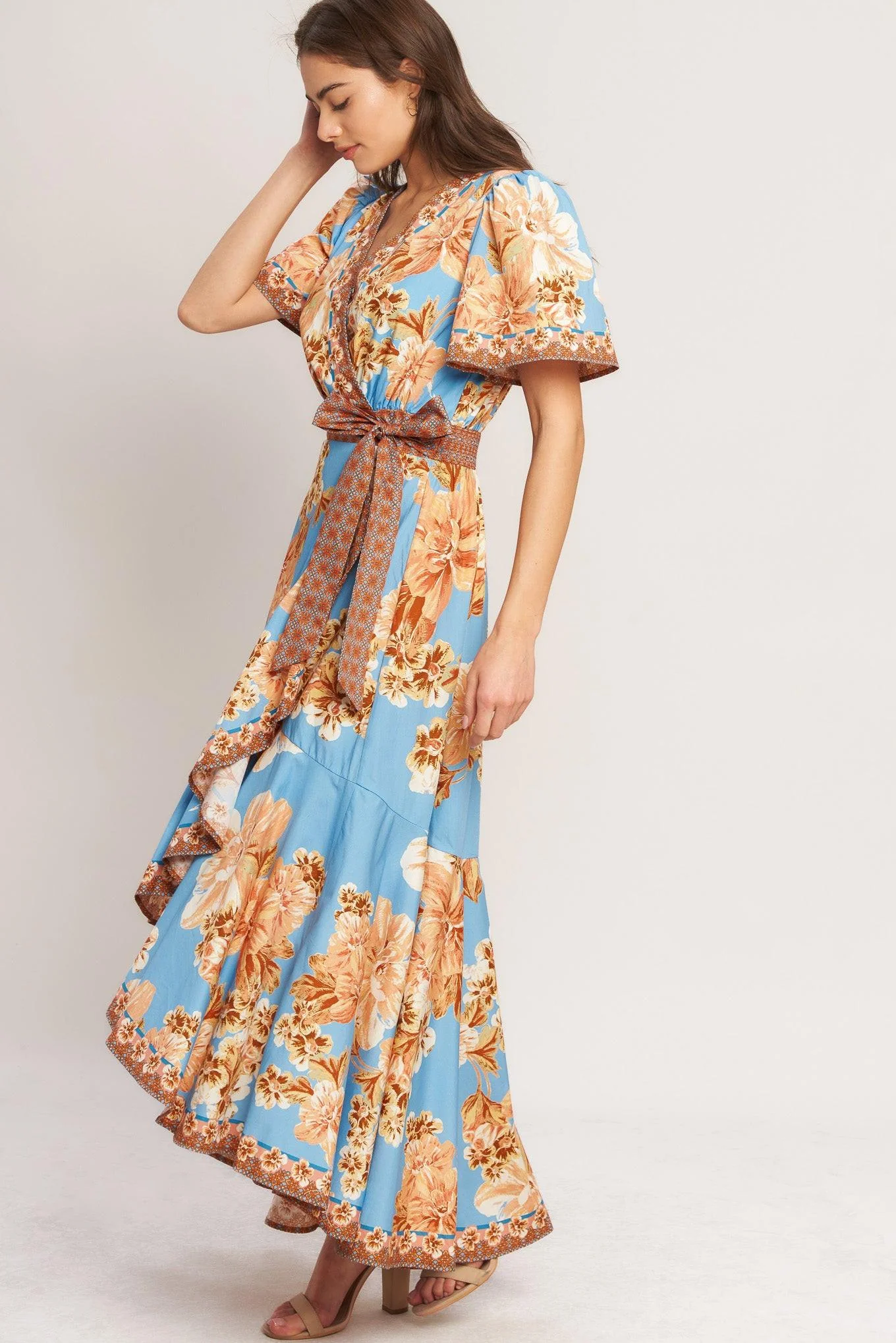 Havana Heat Woven Hi-lo Midi Dress - Image 3