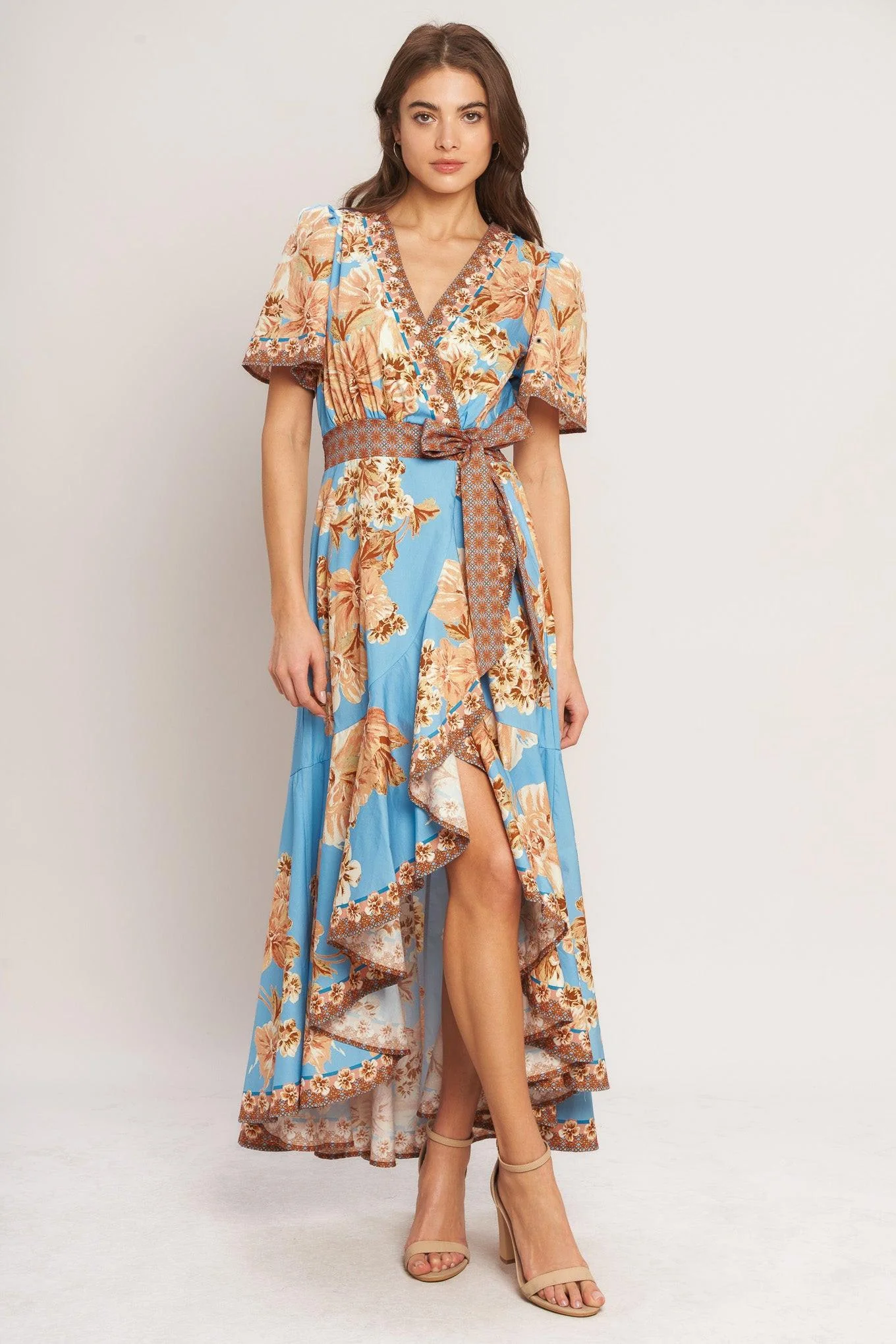 Havana Heat Woven Hi-lo Midi Dress - Image 5