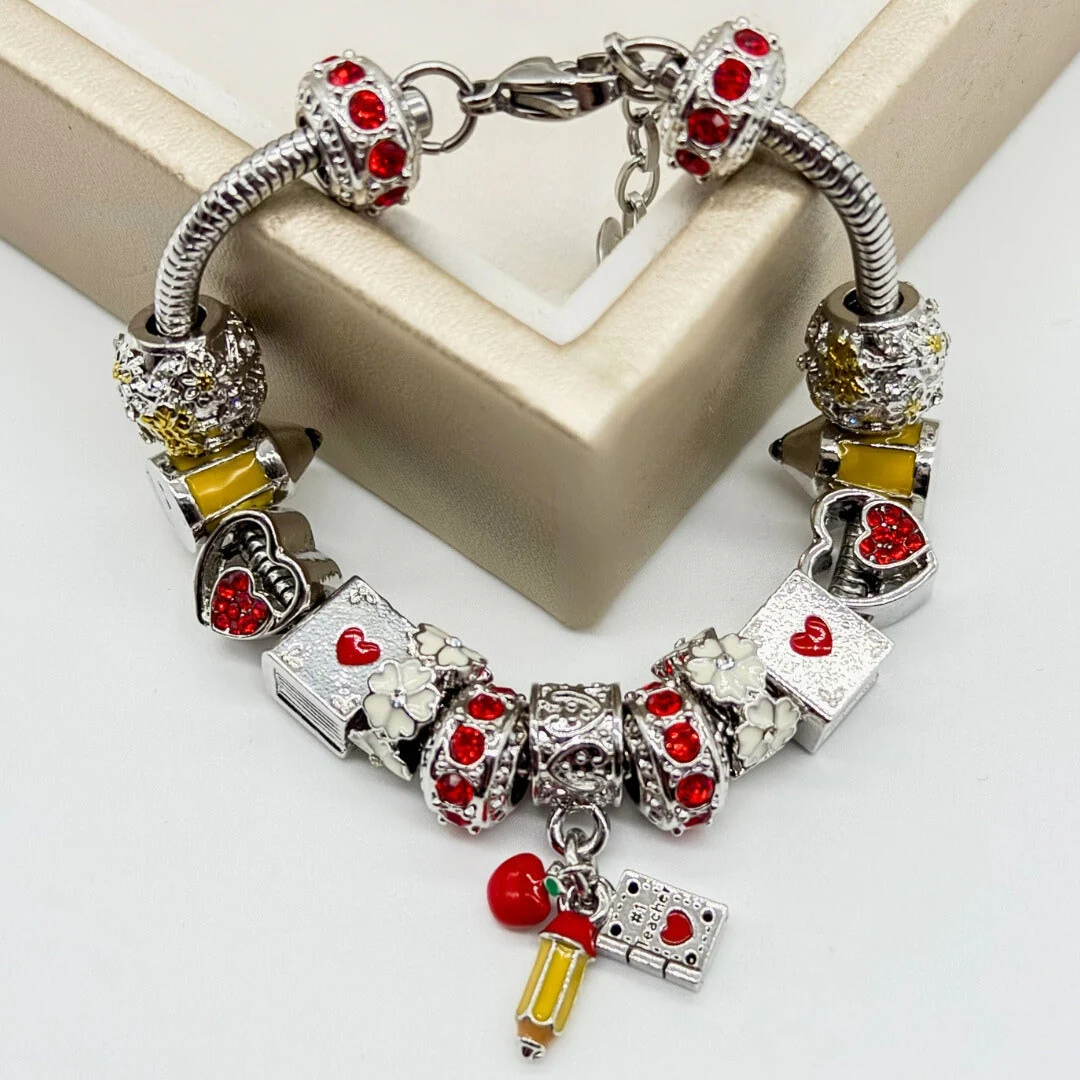 Heart of a Teacher Bracelet - Image 2