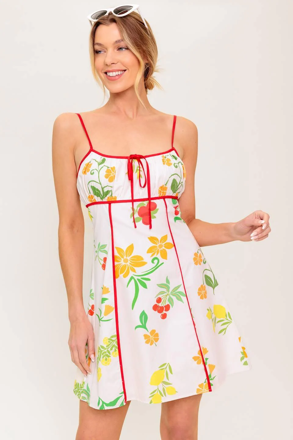 Heart of Gold Woven Mini Dress - Image 7