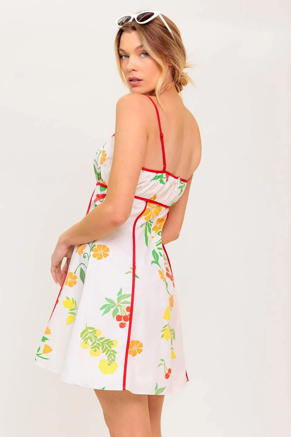 Heart of Gold Woven Mini Dress - Image 8