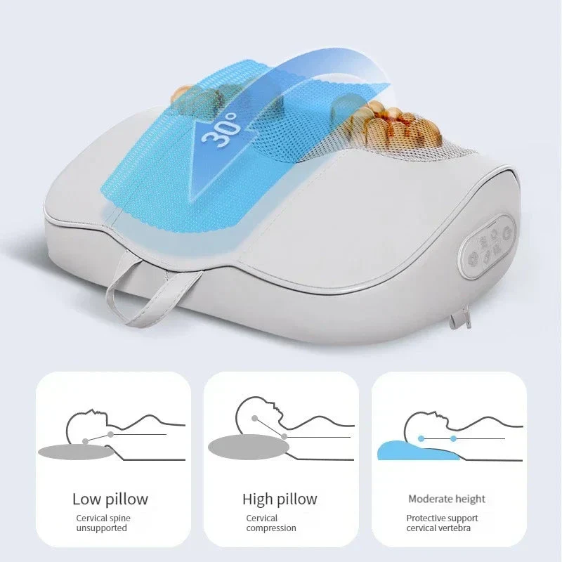 Heated Shiatsu Massage Pillow with Infrared Therapy - Image 6