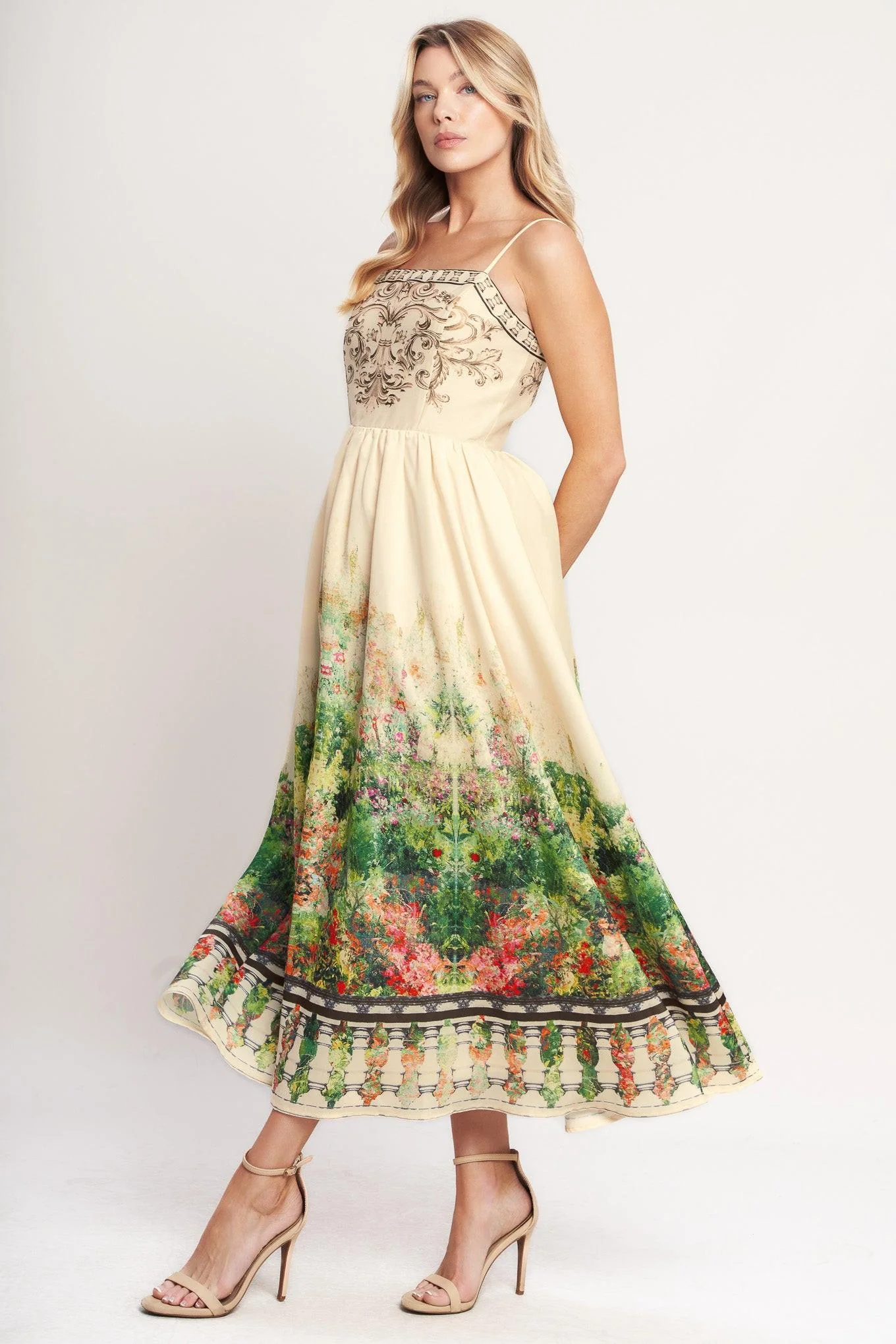 Heirloom Border Woven Midi Dress - Image 4