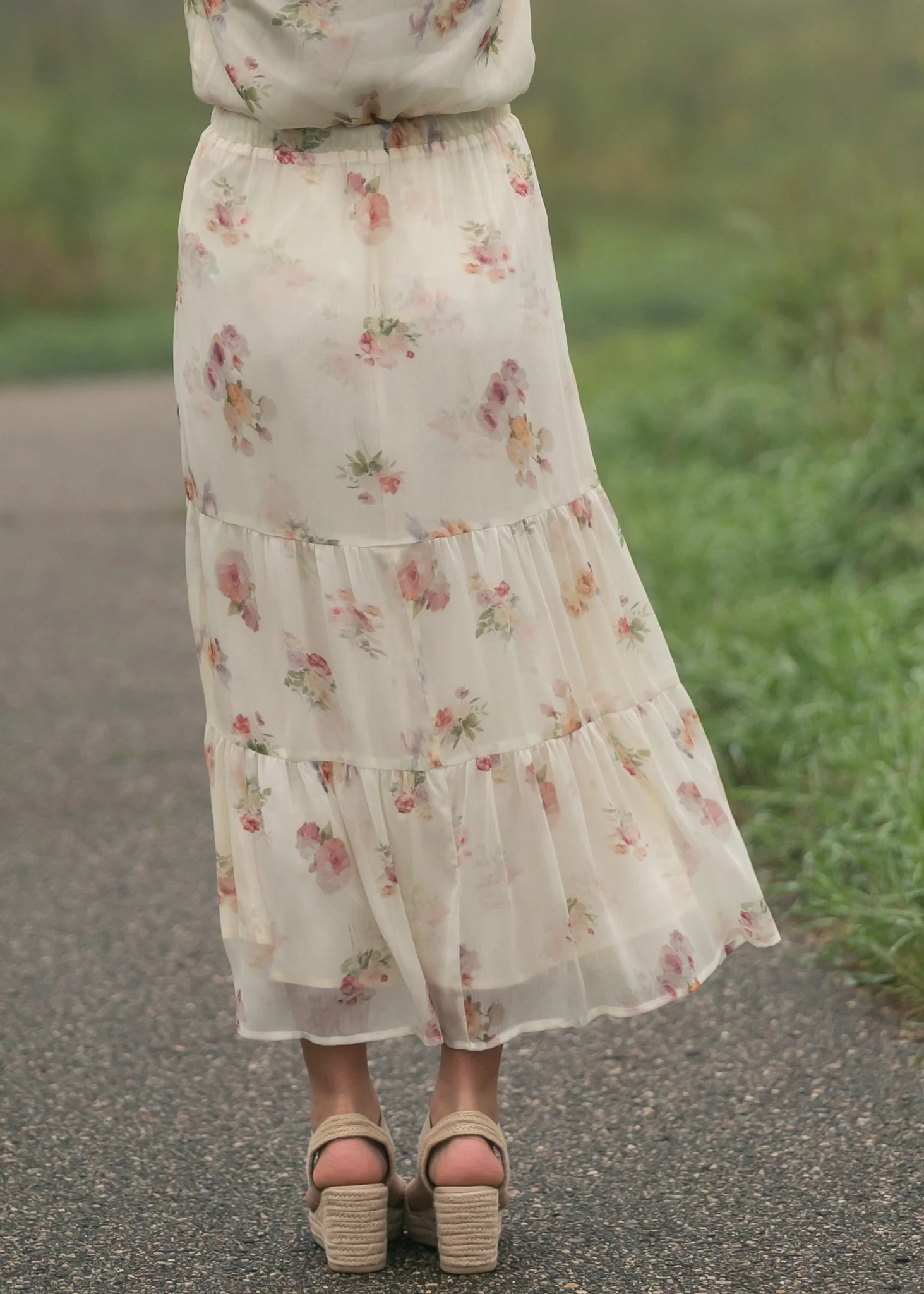 Helena Tiered Maxi Skirt - Image 9