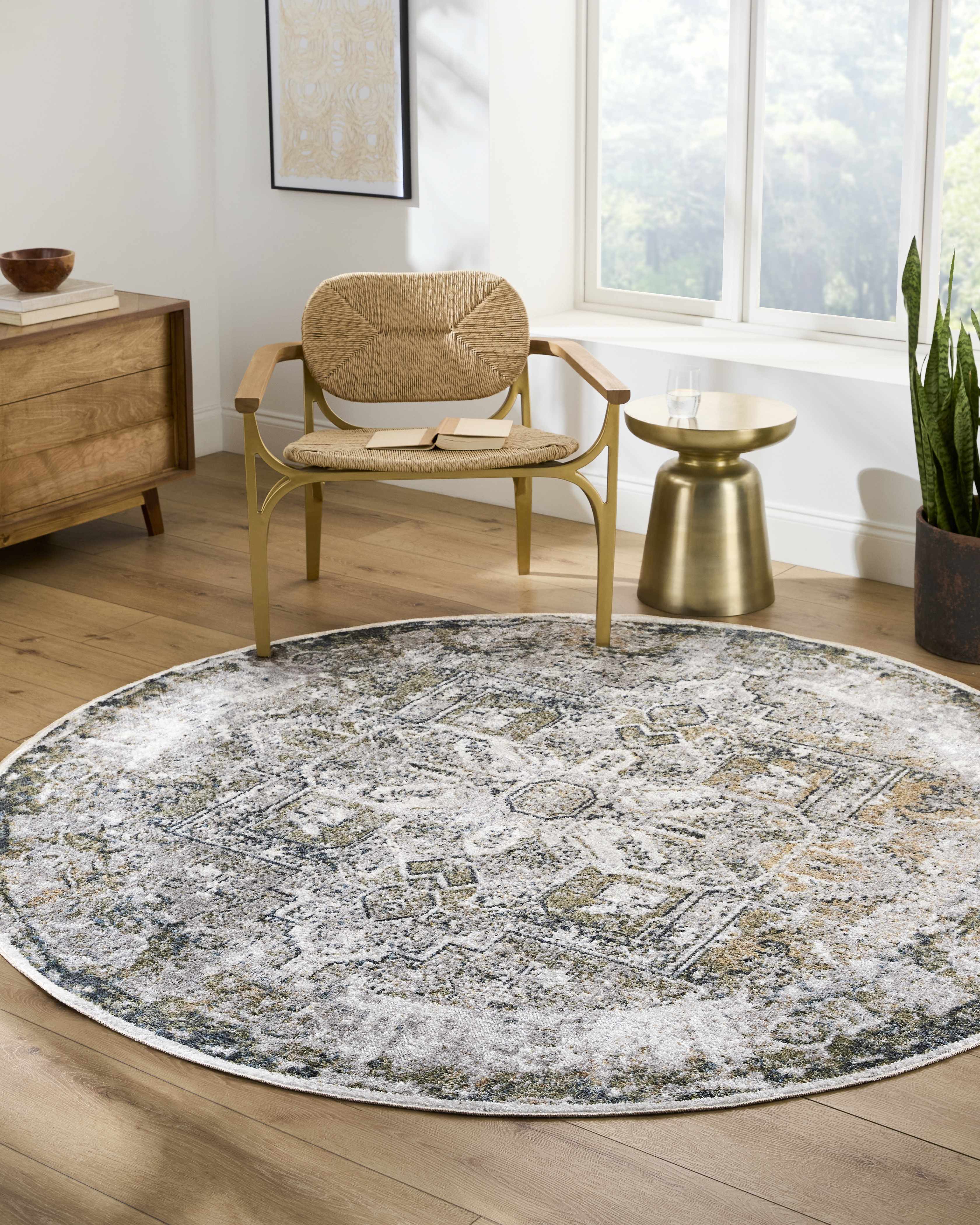 Hera Olive Boutique Washable Rug - Image 14
