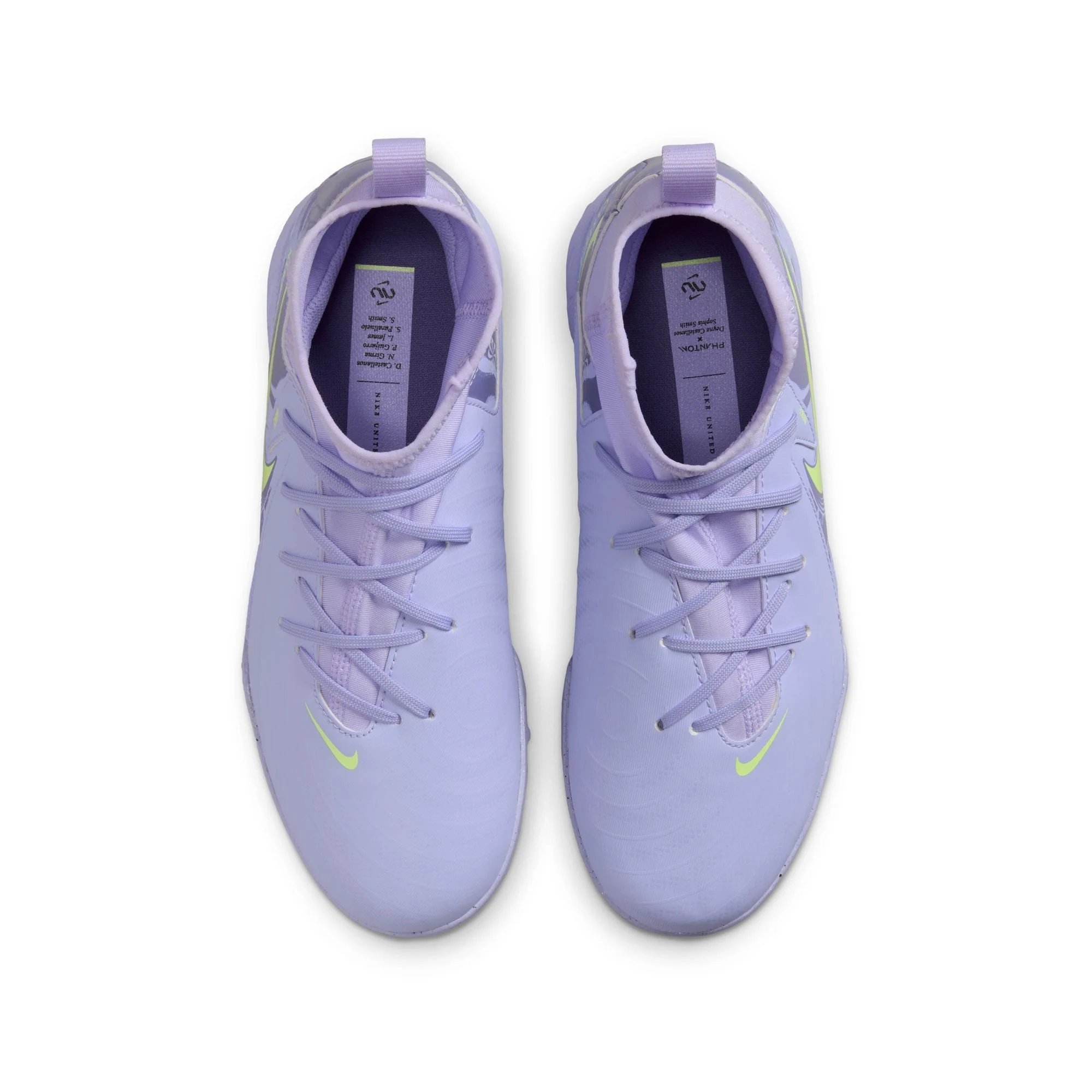 [hf1581-500] Grade School Nike Phantom Luna 2 Academy Tf 'purple Agate Barely Volt' - Image 4