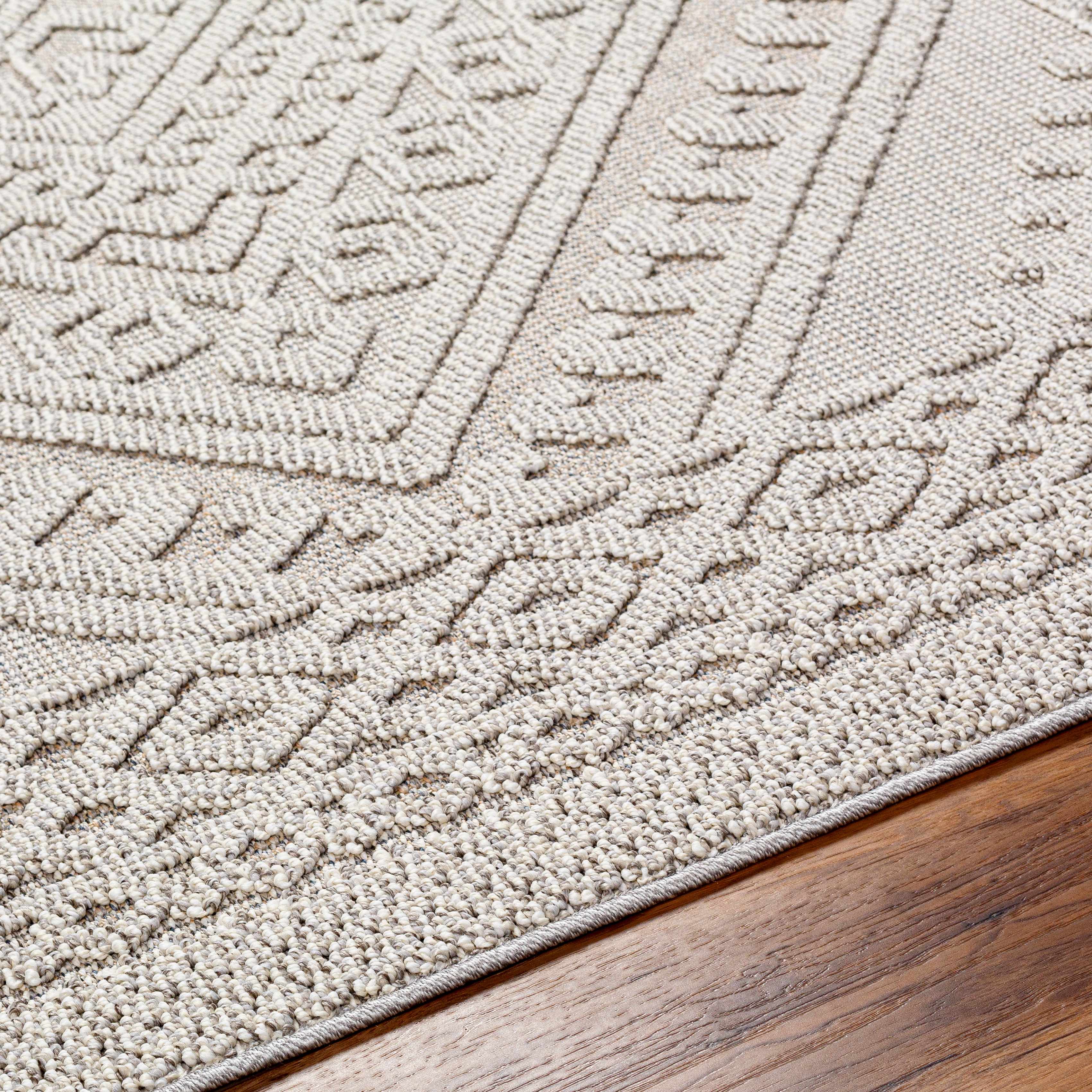 Hibah Natural Gray Outdoor Area Rug - Clearance - Image 6